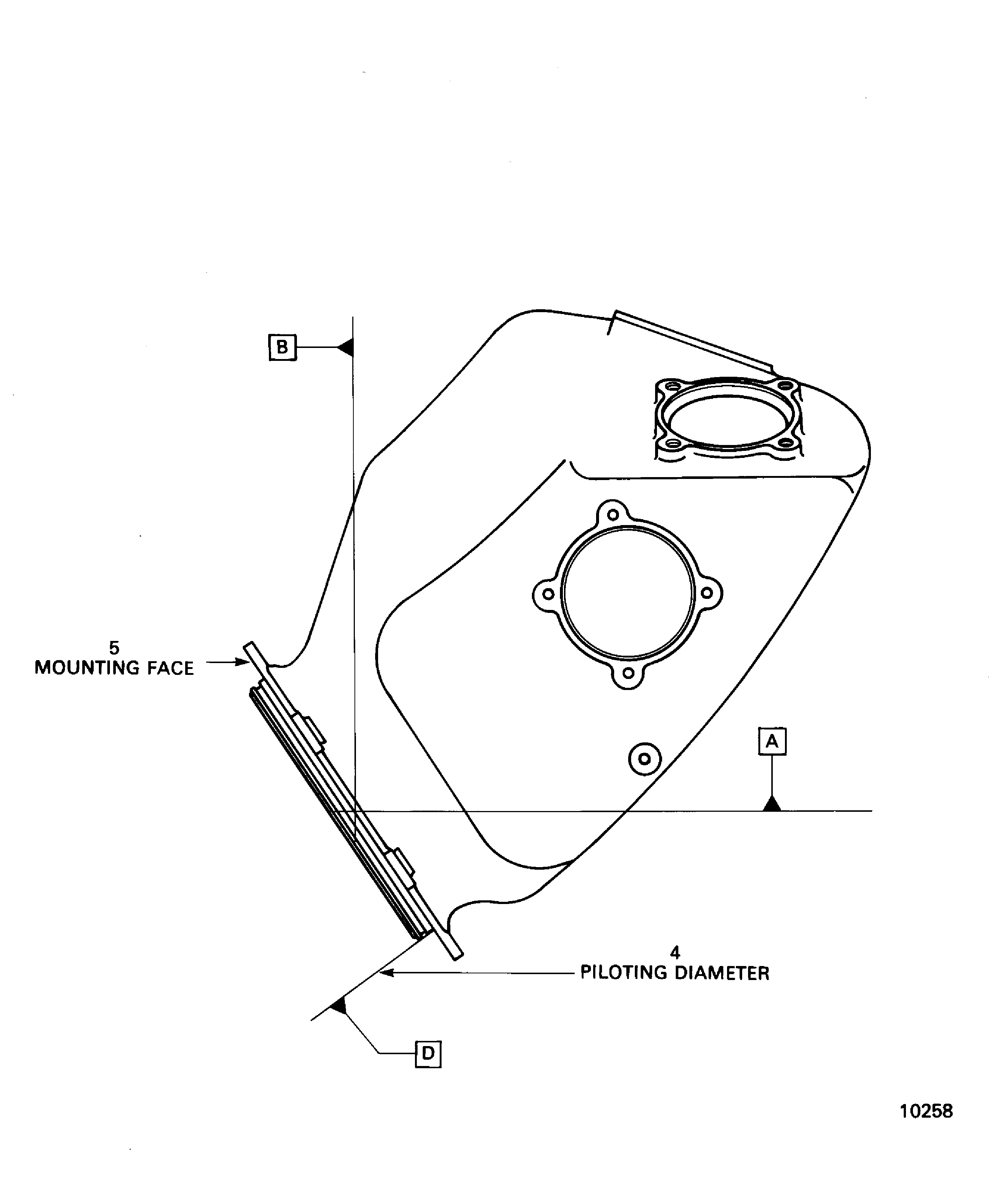 Locations On The Oil Tank Assembly (P/N 4B7030)