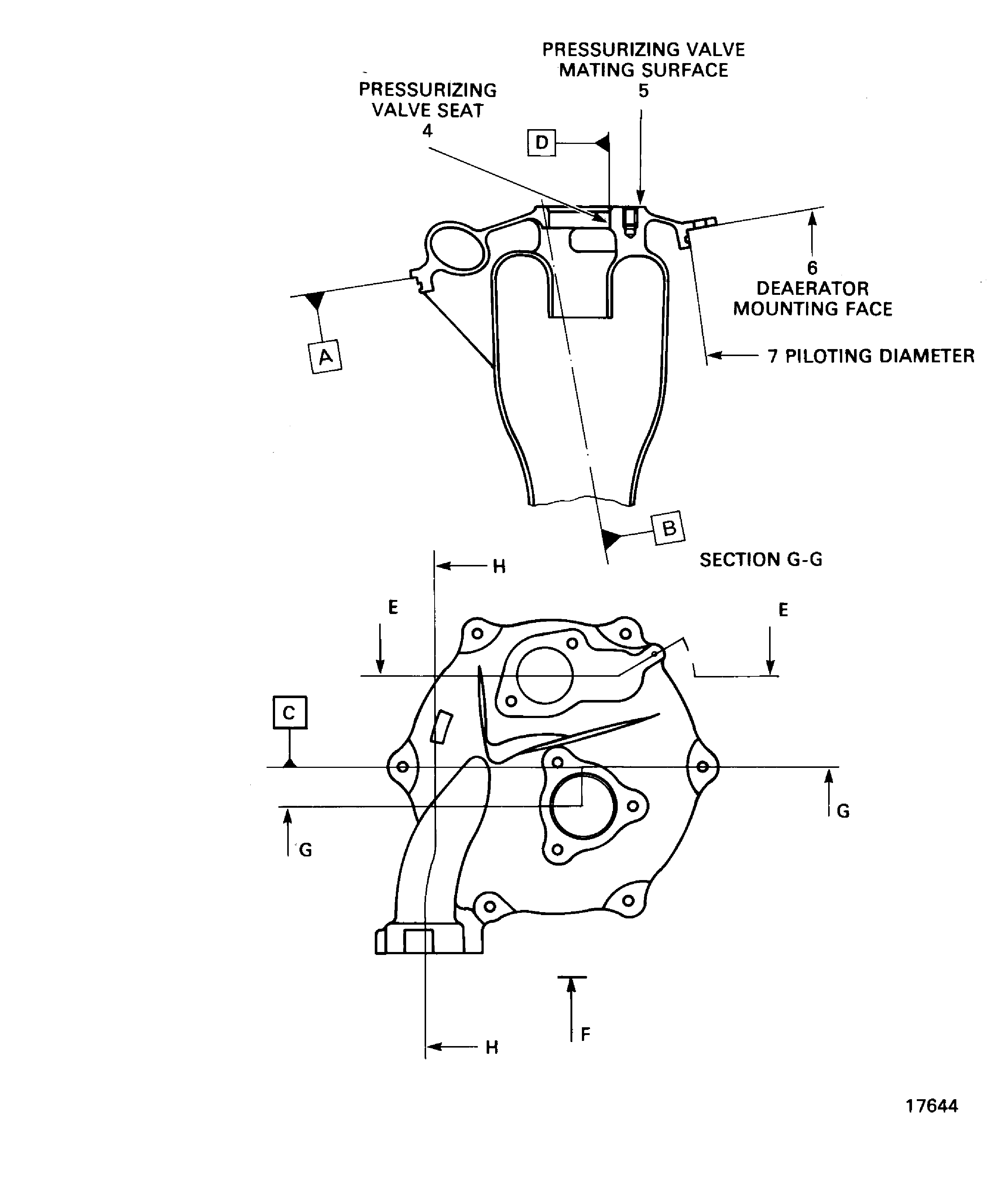 Locations On The Deaerator Assembly