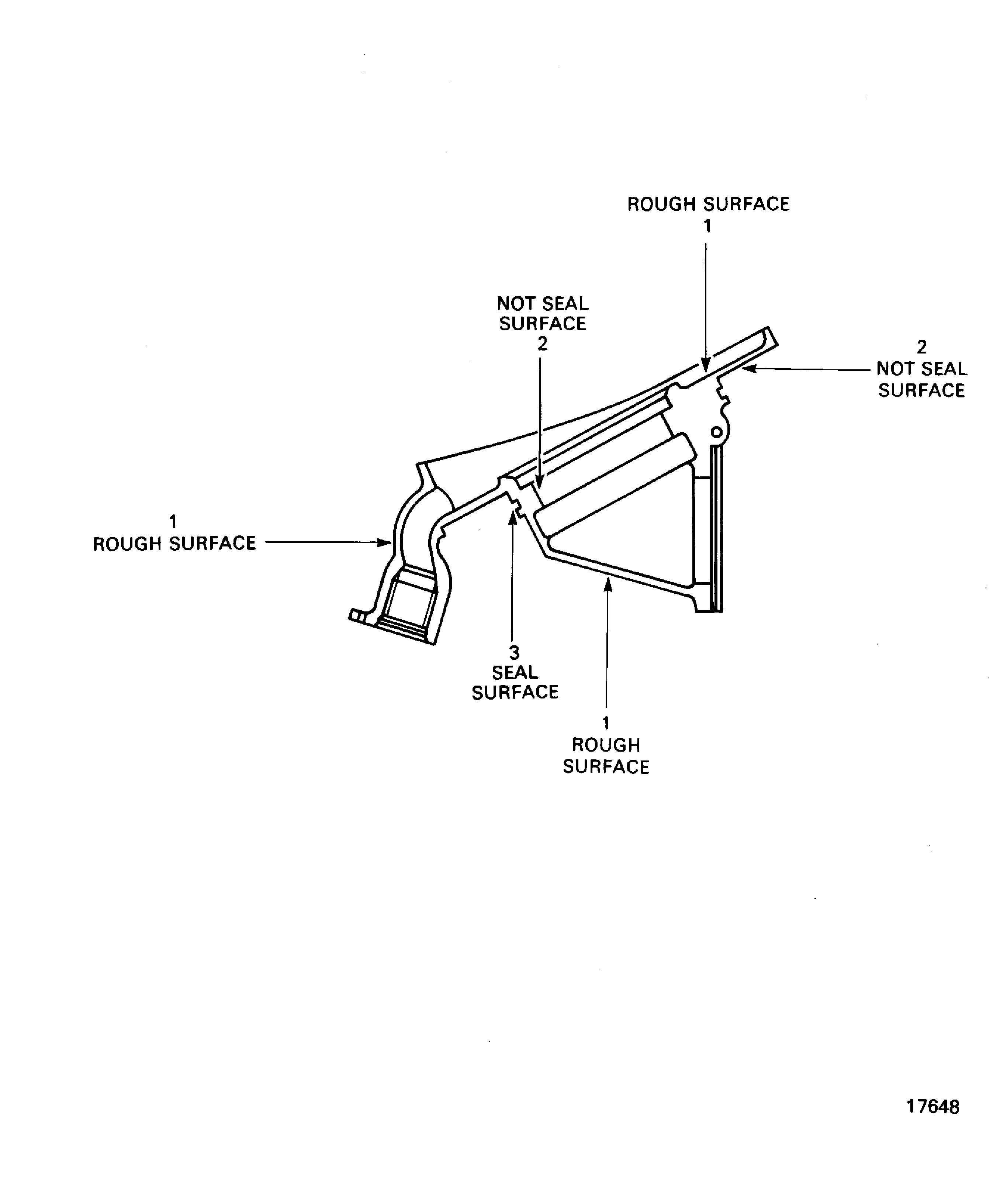 Locations On The Filler Neck Assembly (P/N 4B7053)