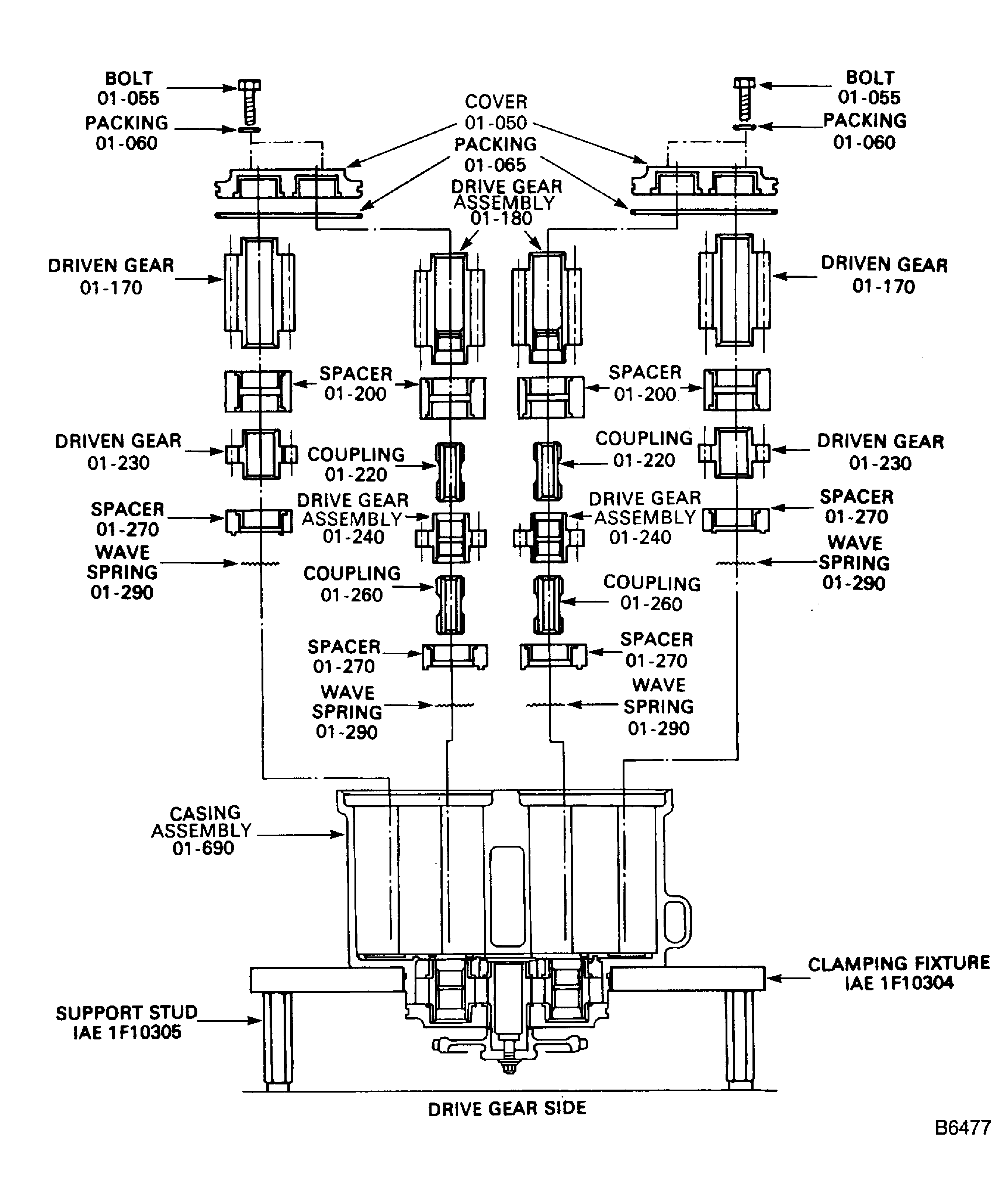 Scavenge Oil Pump - Disassemble The Components