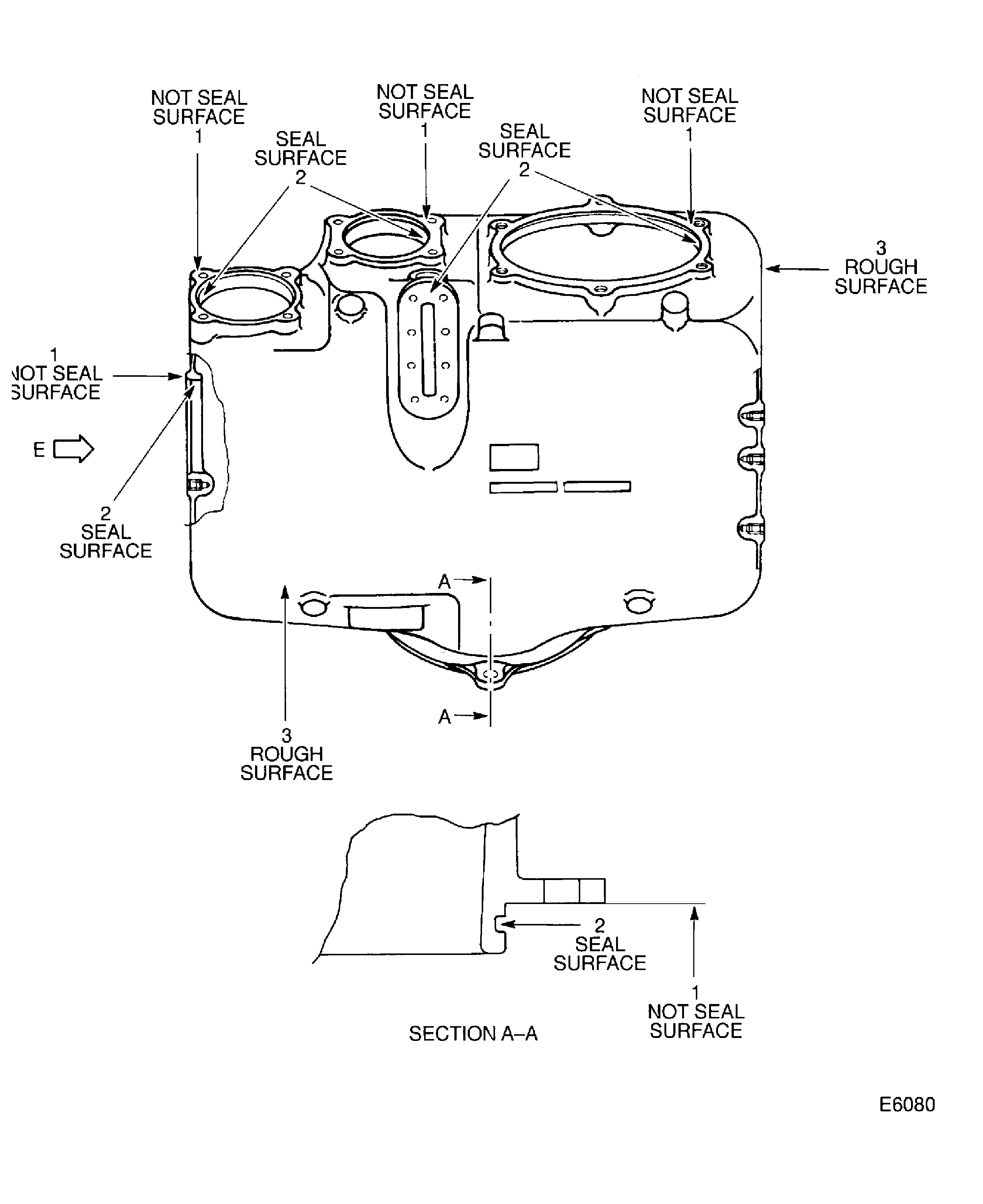 Locations On The Oil Tank Assembly (P/N 4B7195 and 4B7244)