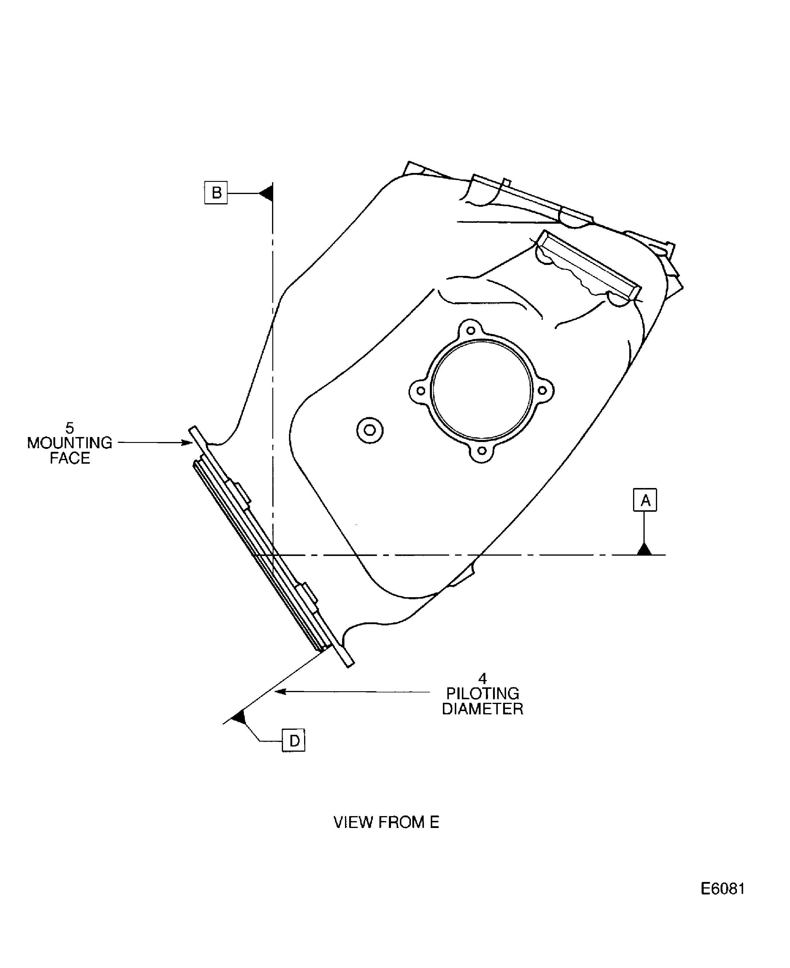 Locations On The Oil Tank Assembly (P/N 4B7195 and 4B7244)