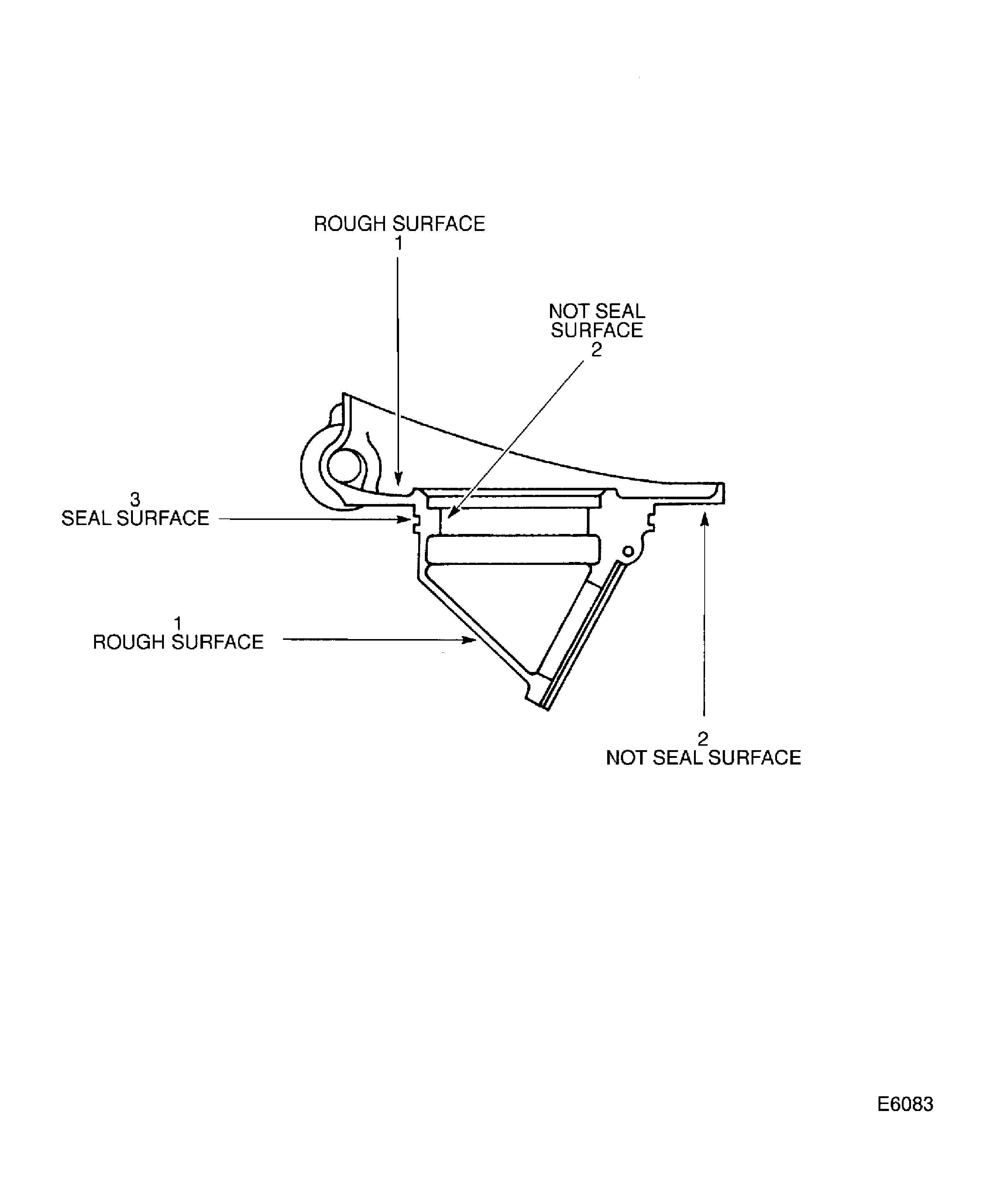Locations On The Filler Neck Assembly (P/N 4B7179)