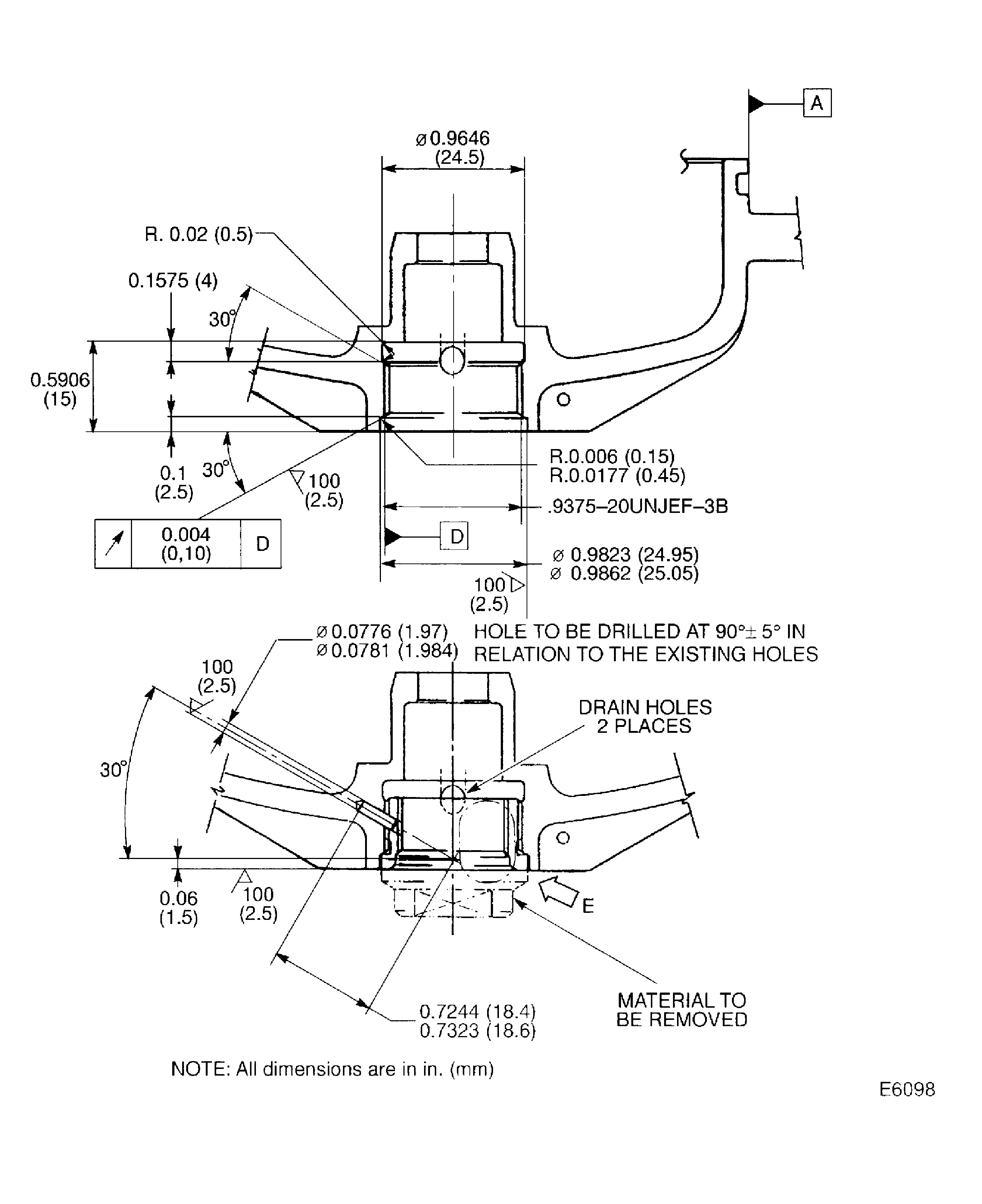 Repair Details and Dimensions