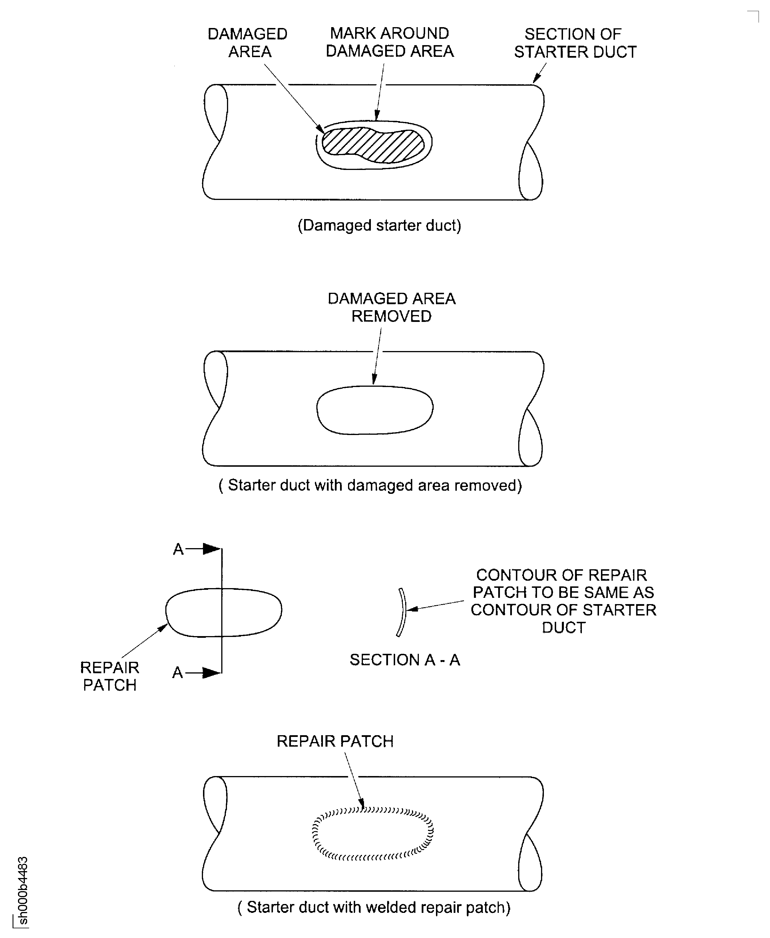 Starter Duct Weld Repair