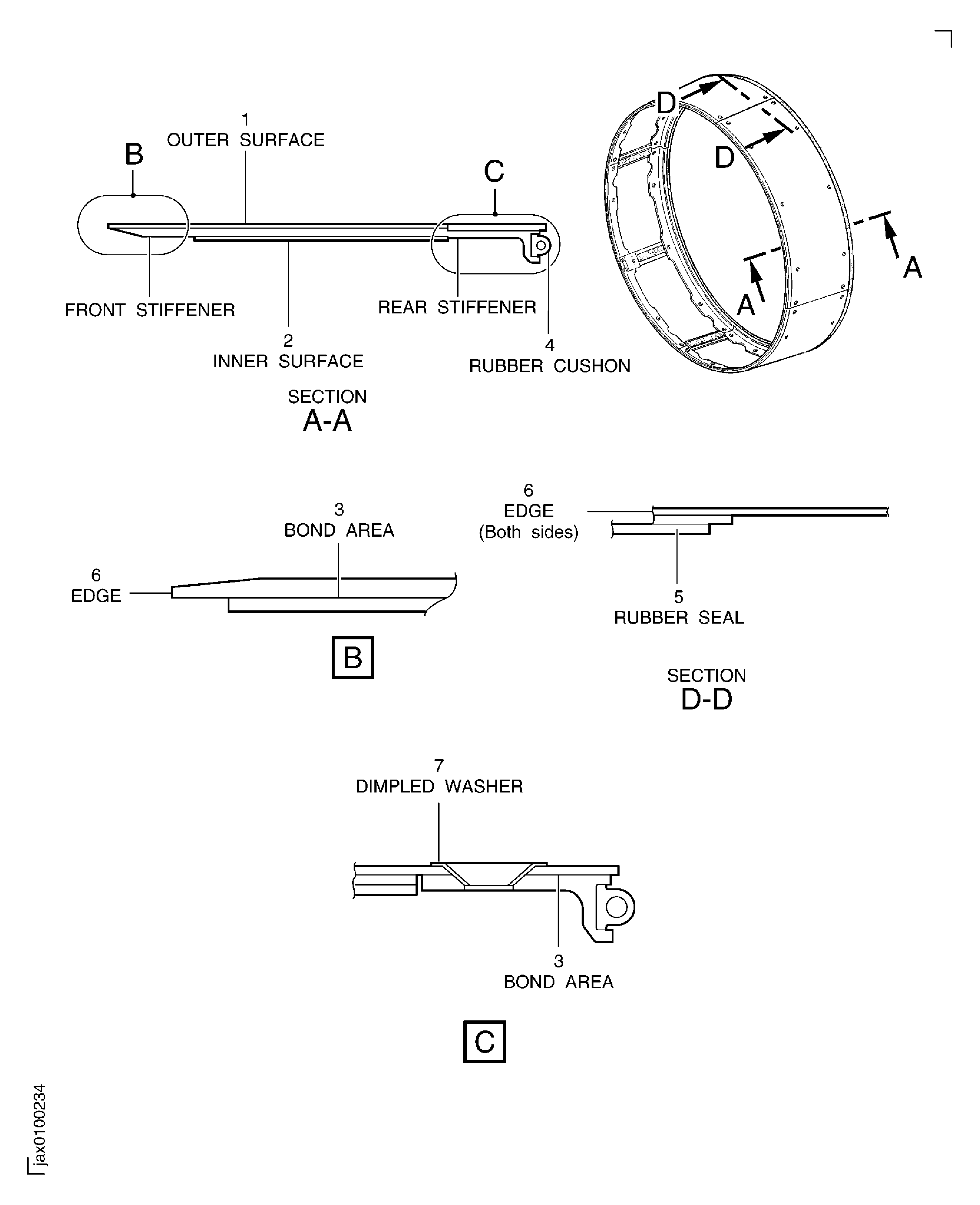 Locations on the Front Fairing Assembly