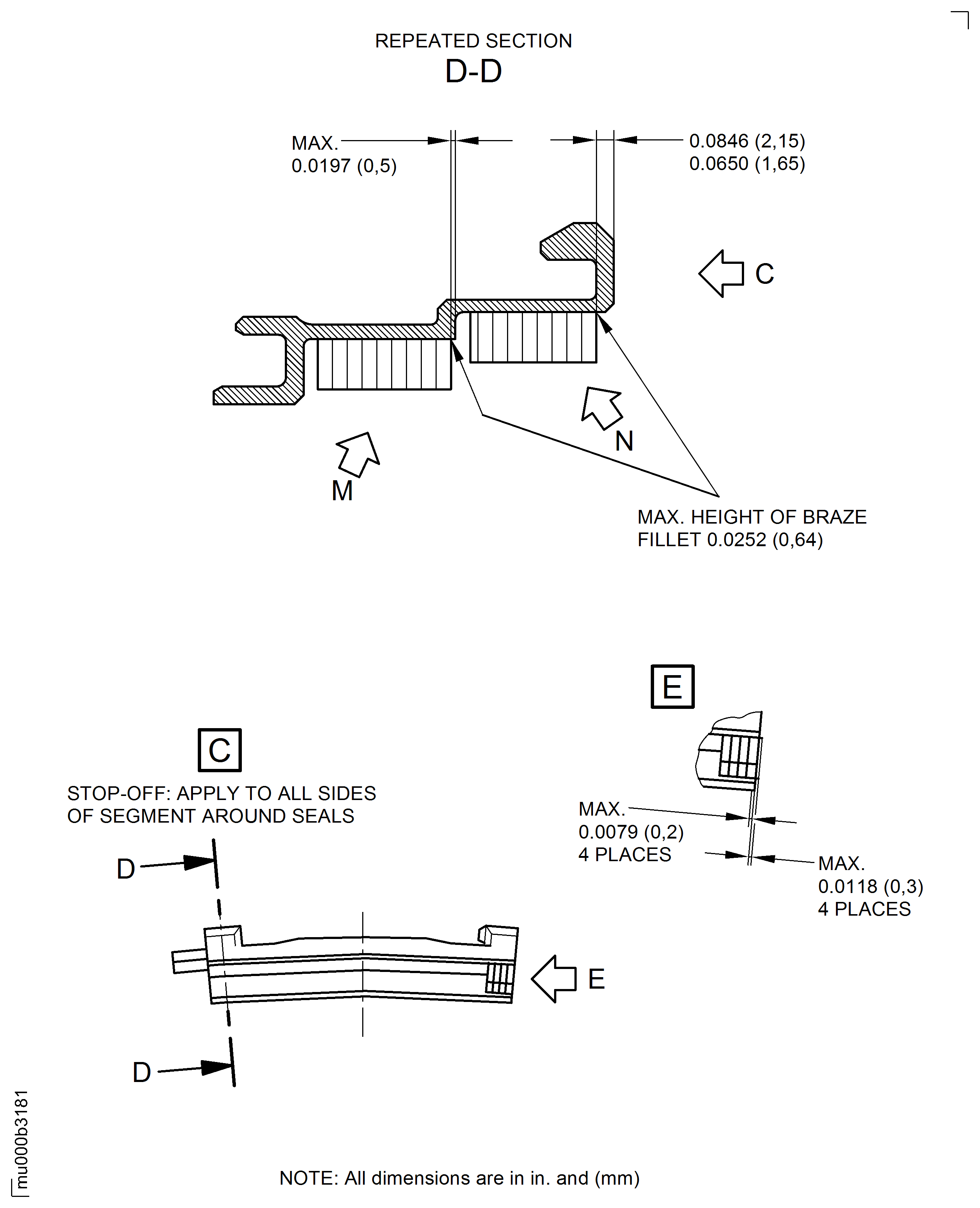 Repair Details and Dimensions