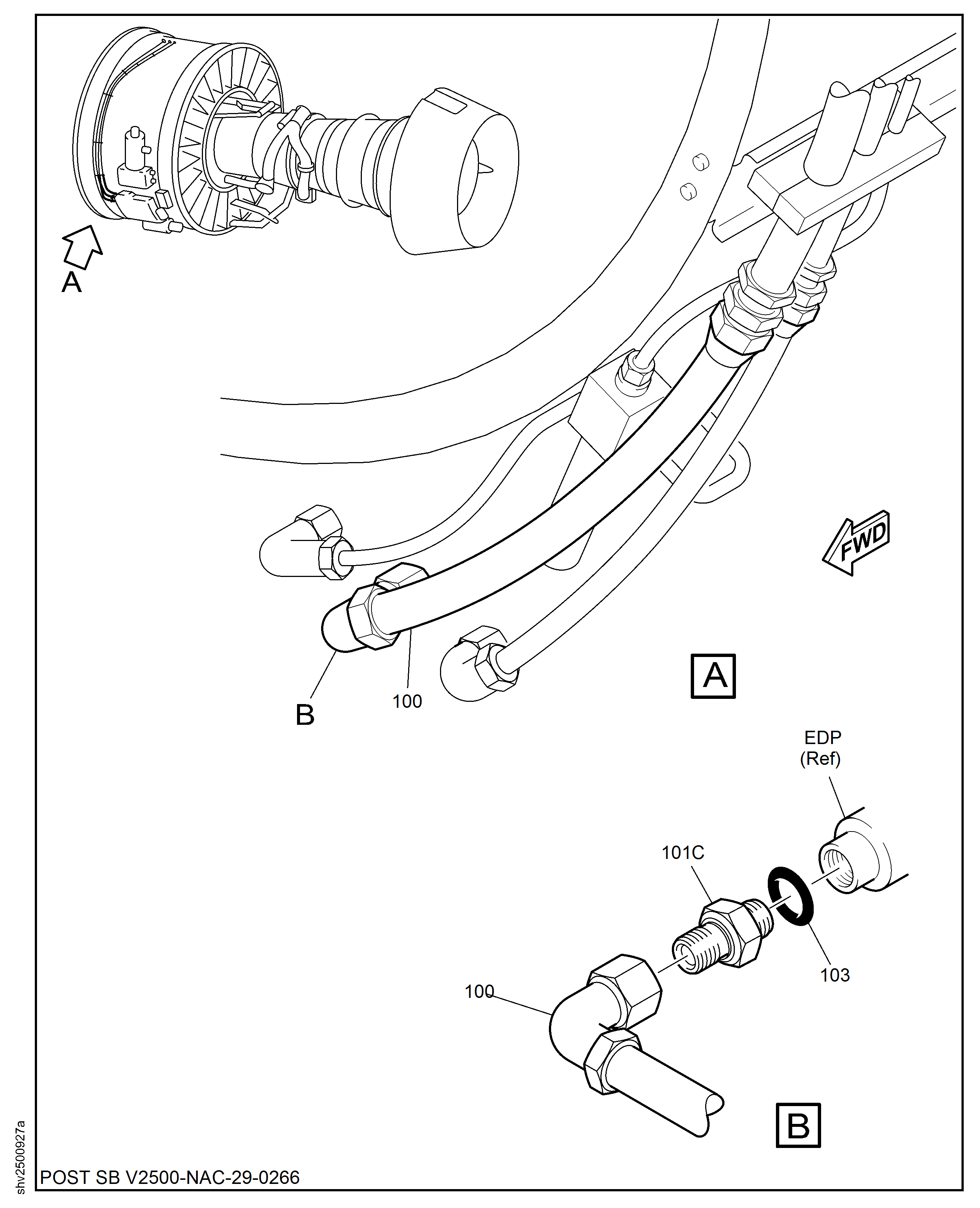 HYDRAULIC POWER - ENGINE MOUNTED HYDRAULIC TUBES