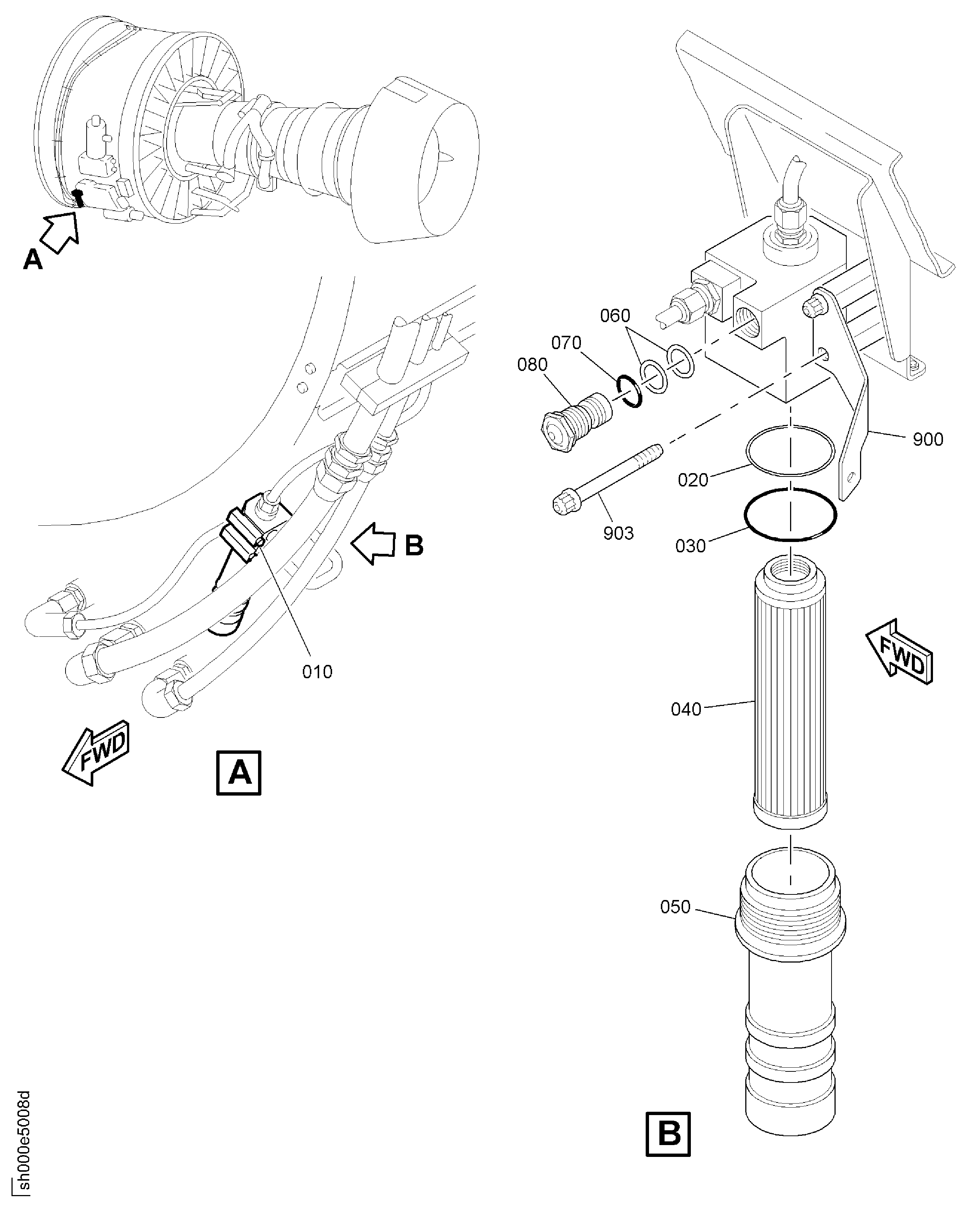 FILTER ASSY HYD CASE DRAIN