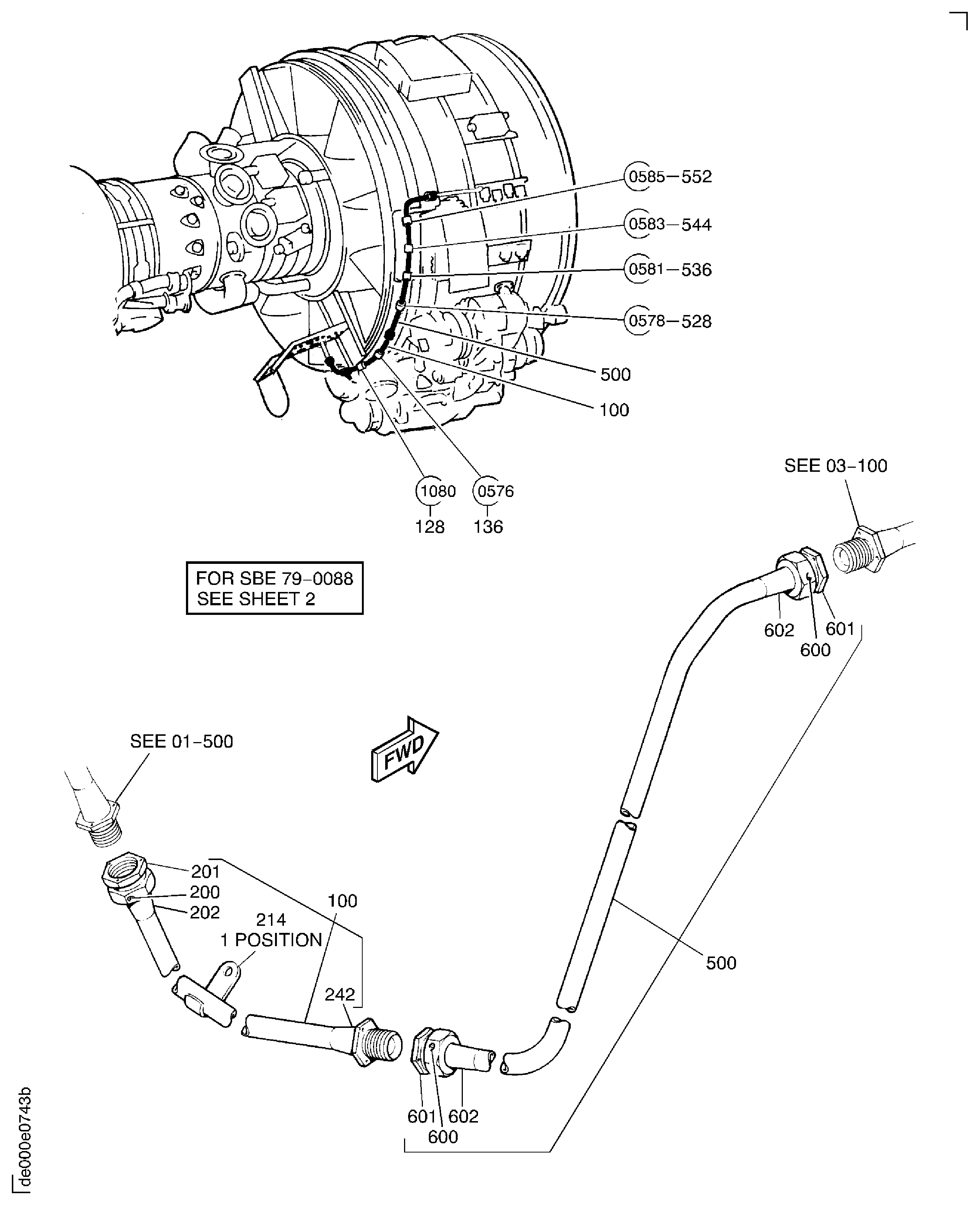 HP Bleed Control Air Tubes