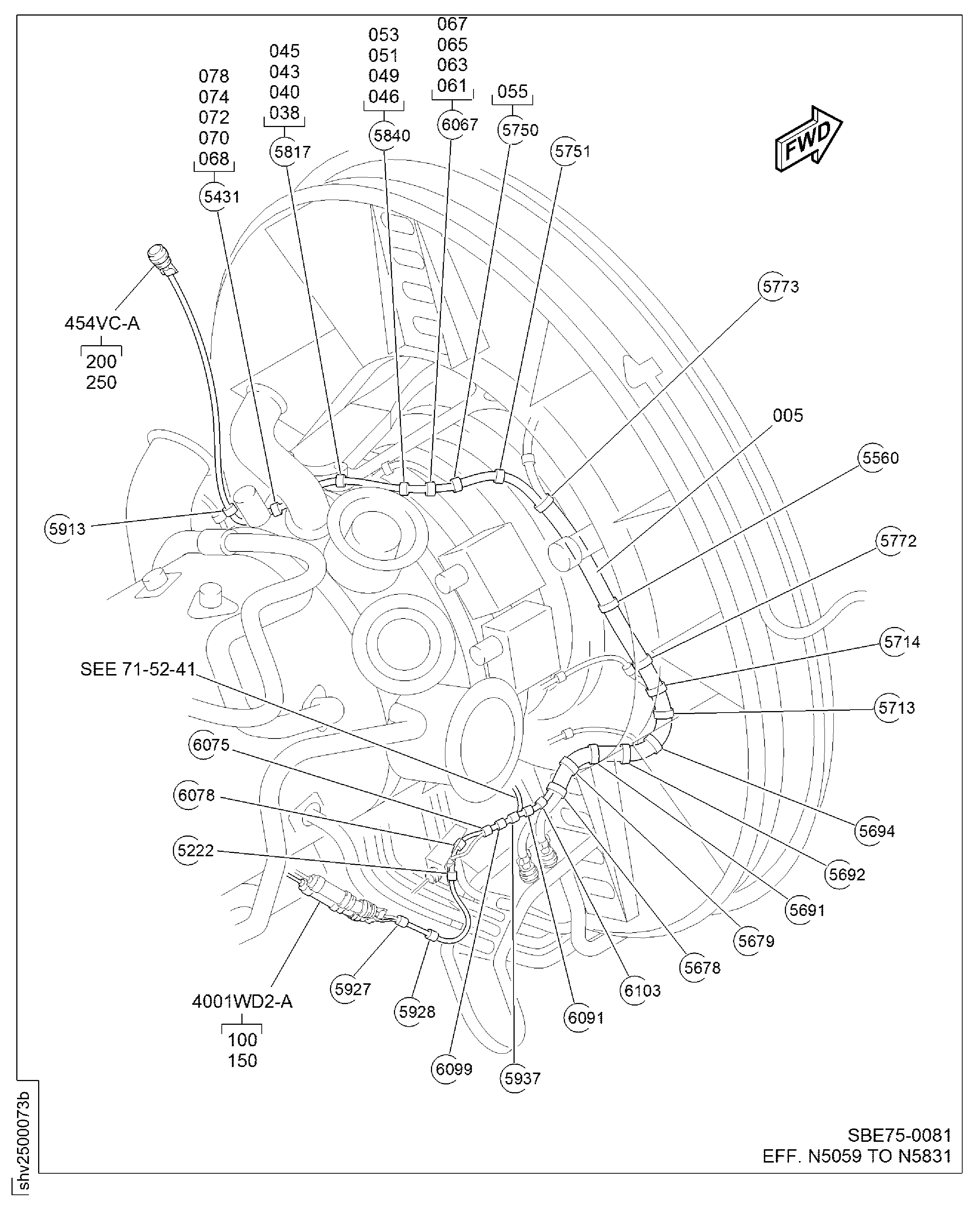 Fire Detection (System B) Harness