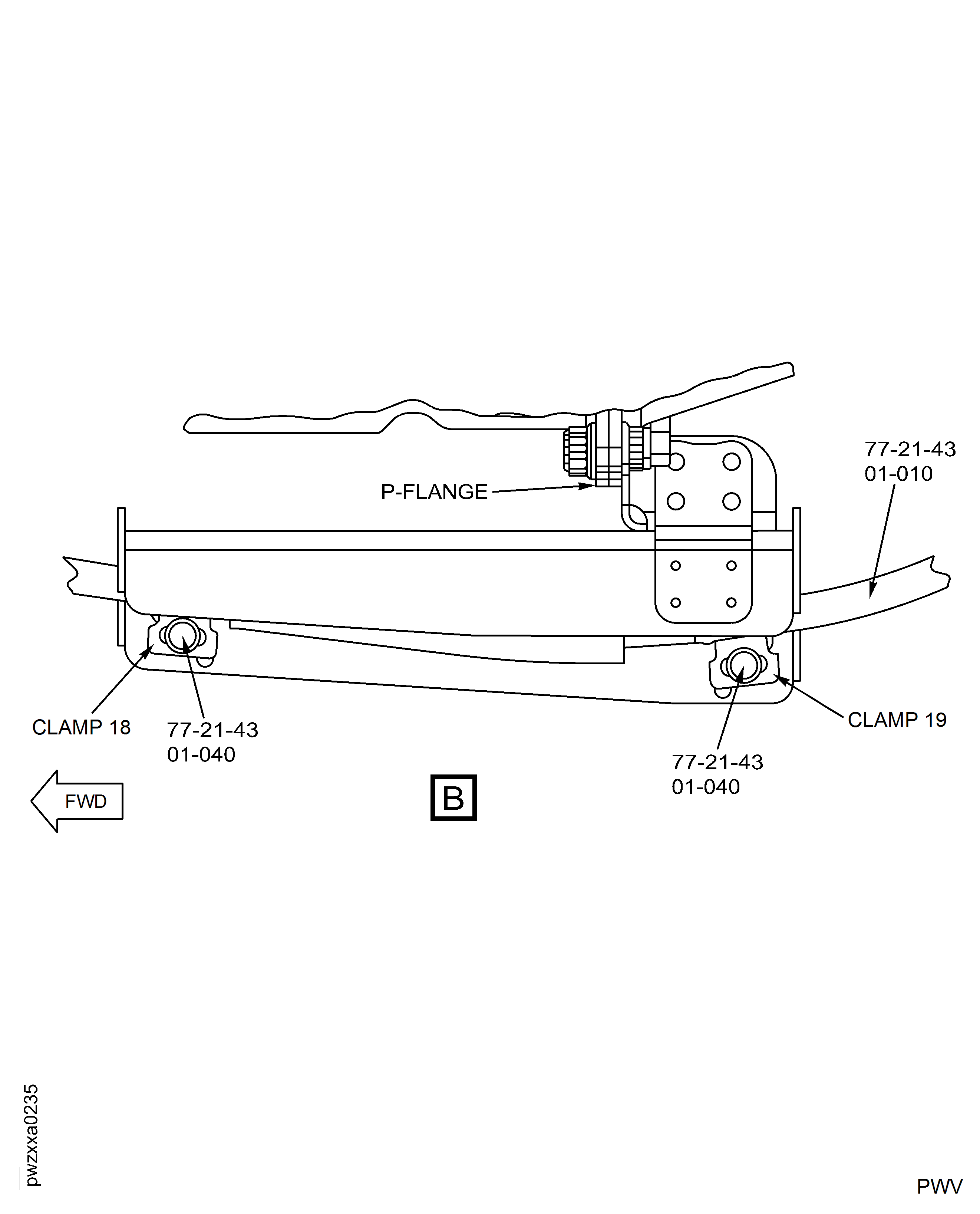 Post SBE 77-0015: Installation of cla mps 18 and 19 on P Flange