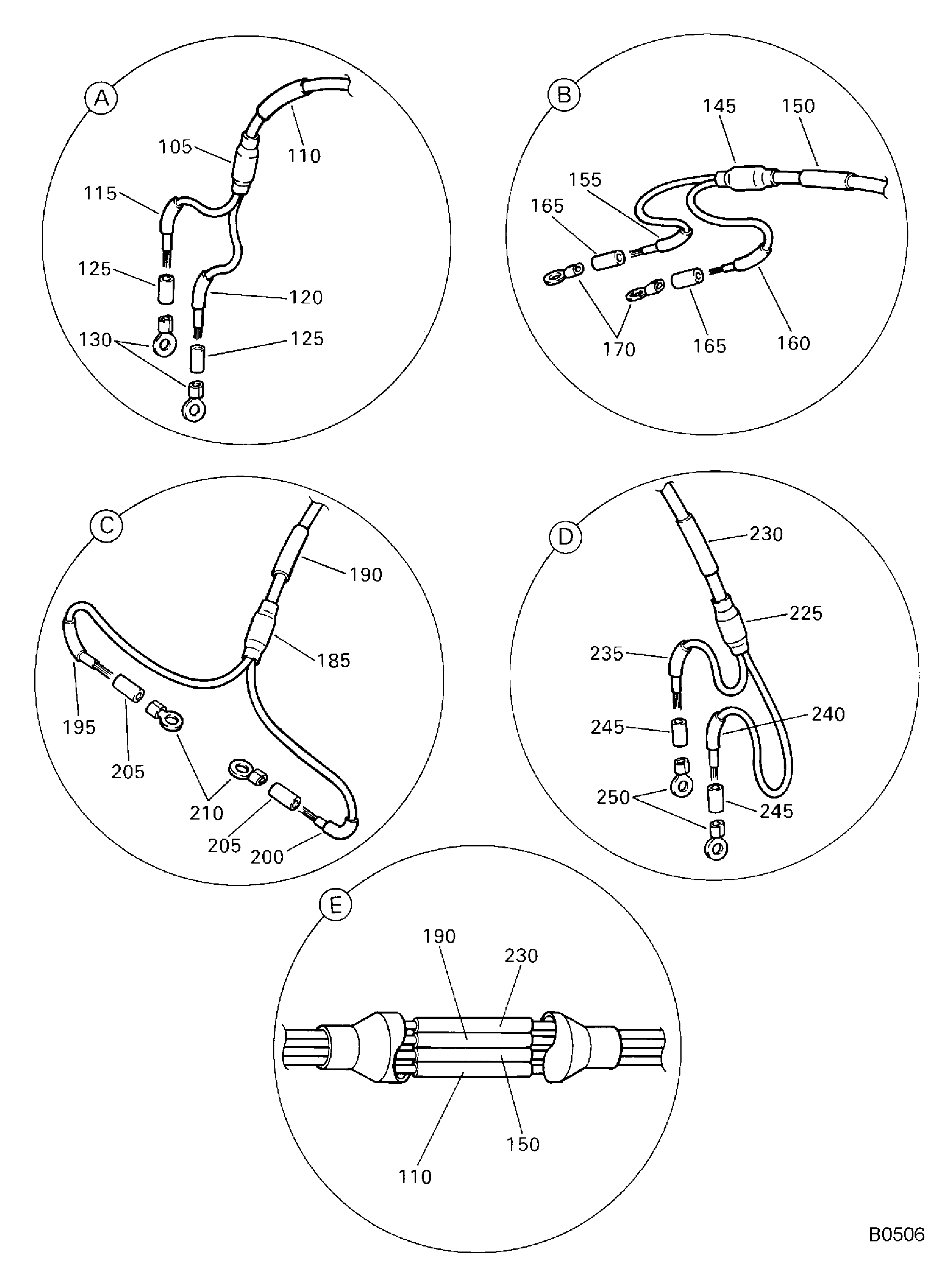 Fan Speed/Trim Balance Probes Electrical Harness