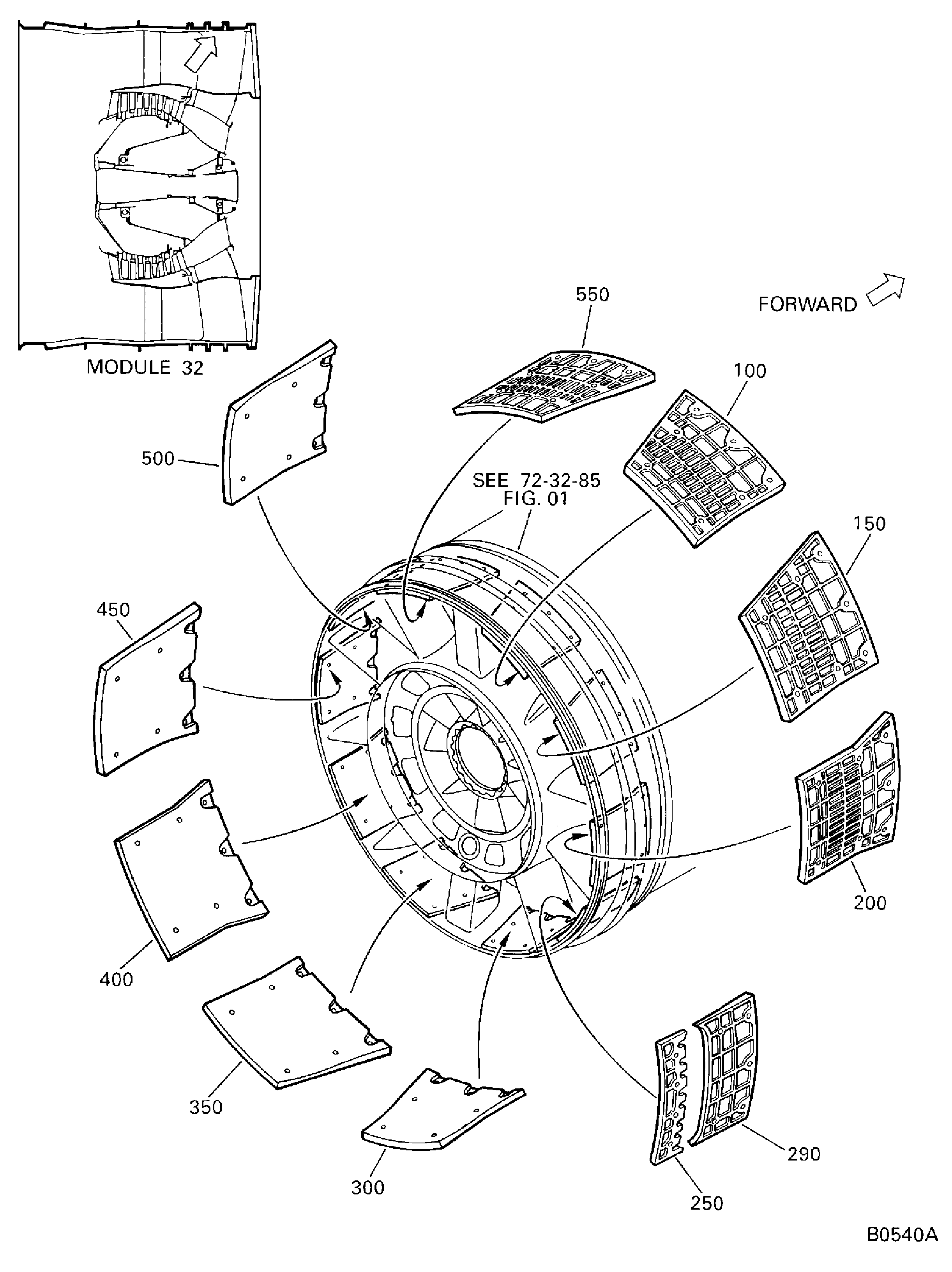 Fan Case Liner Panels And Related Parts