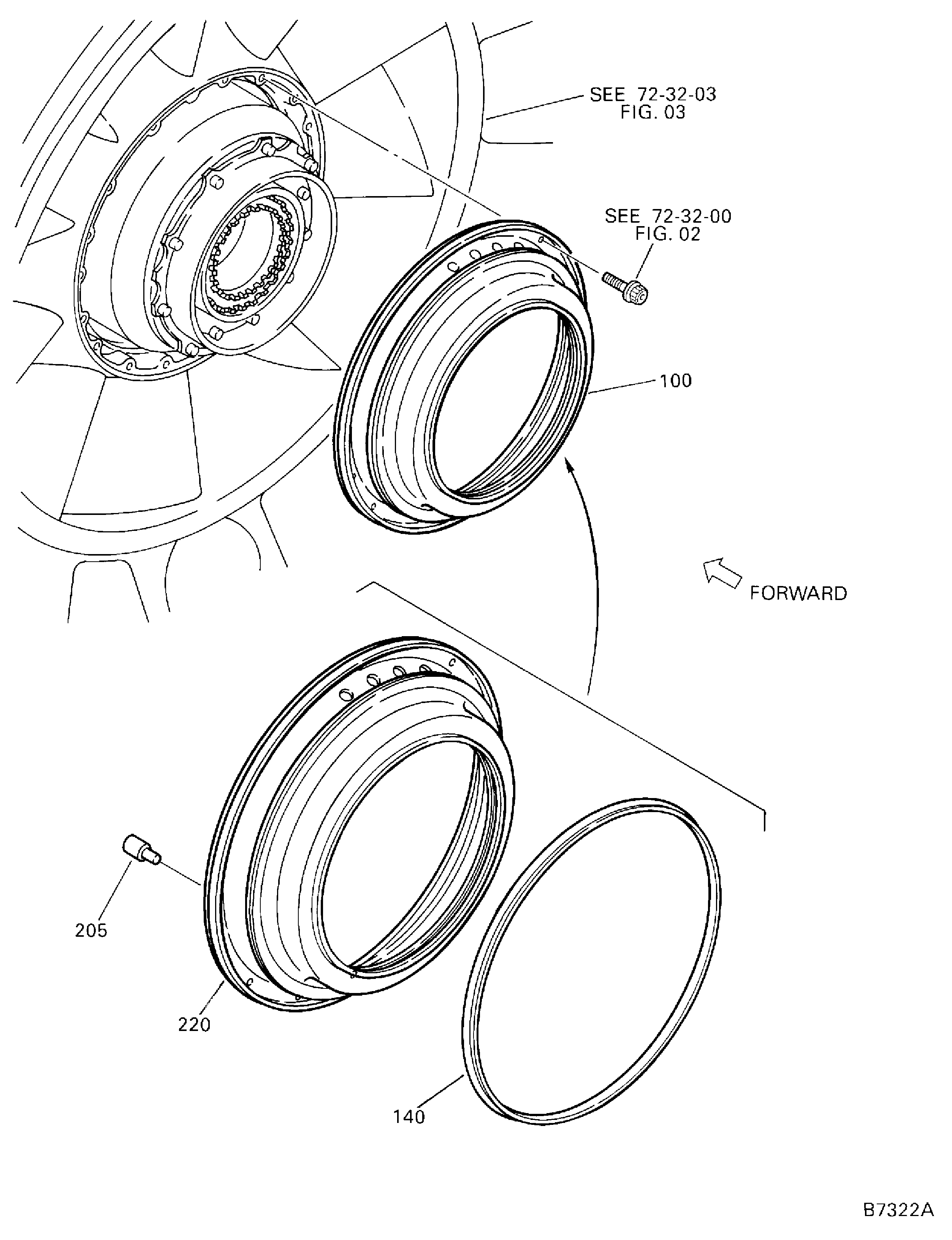FRONT BEARING COMPARTMENT REAR AIR SEAL