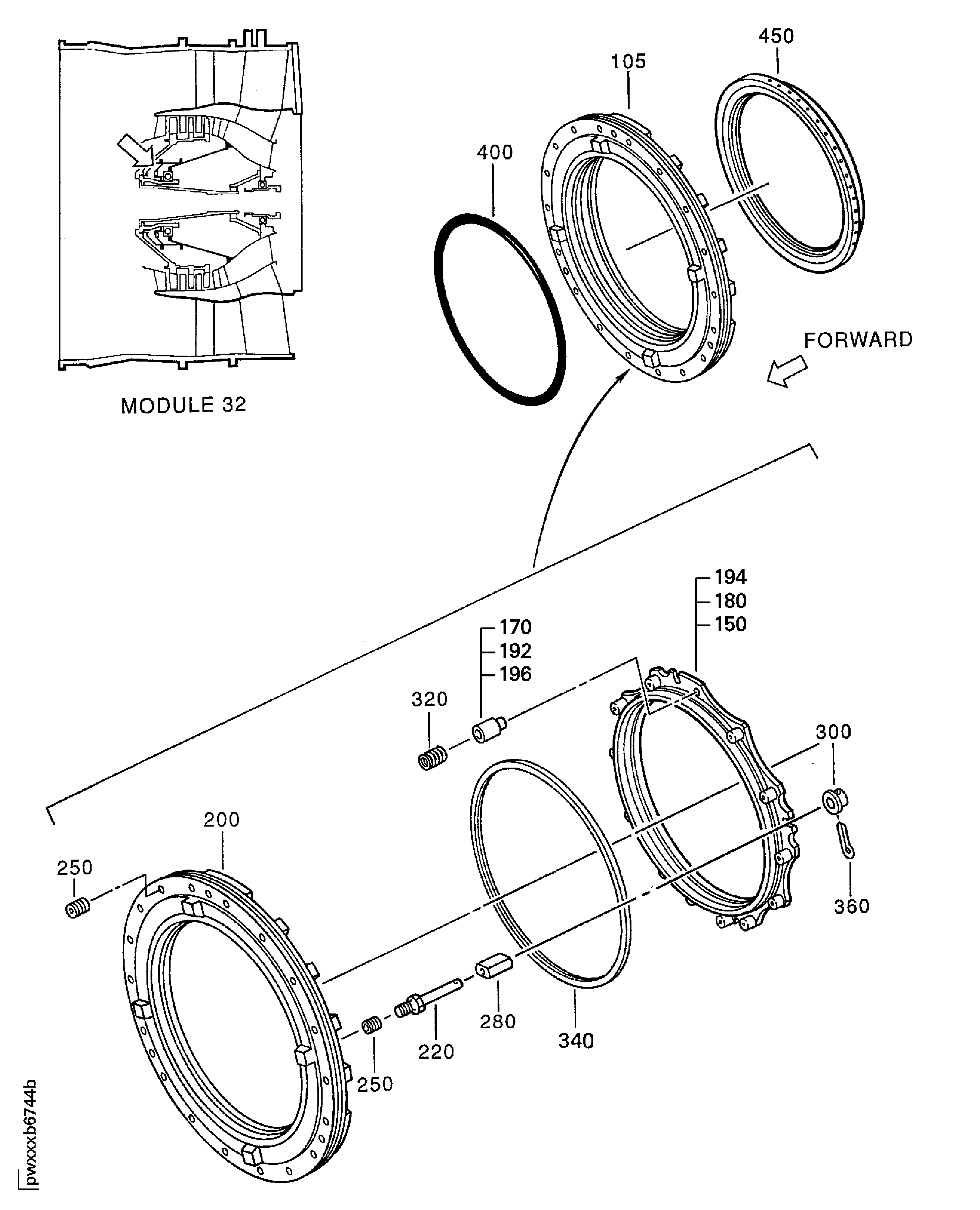 No. 1 Bearing Front Face Seal Assembly