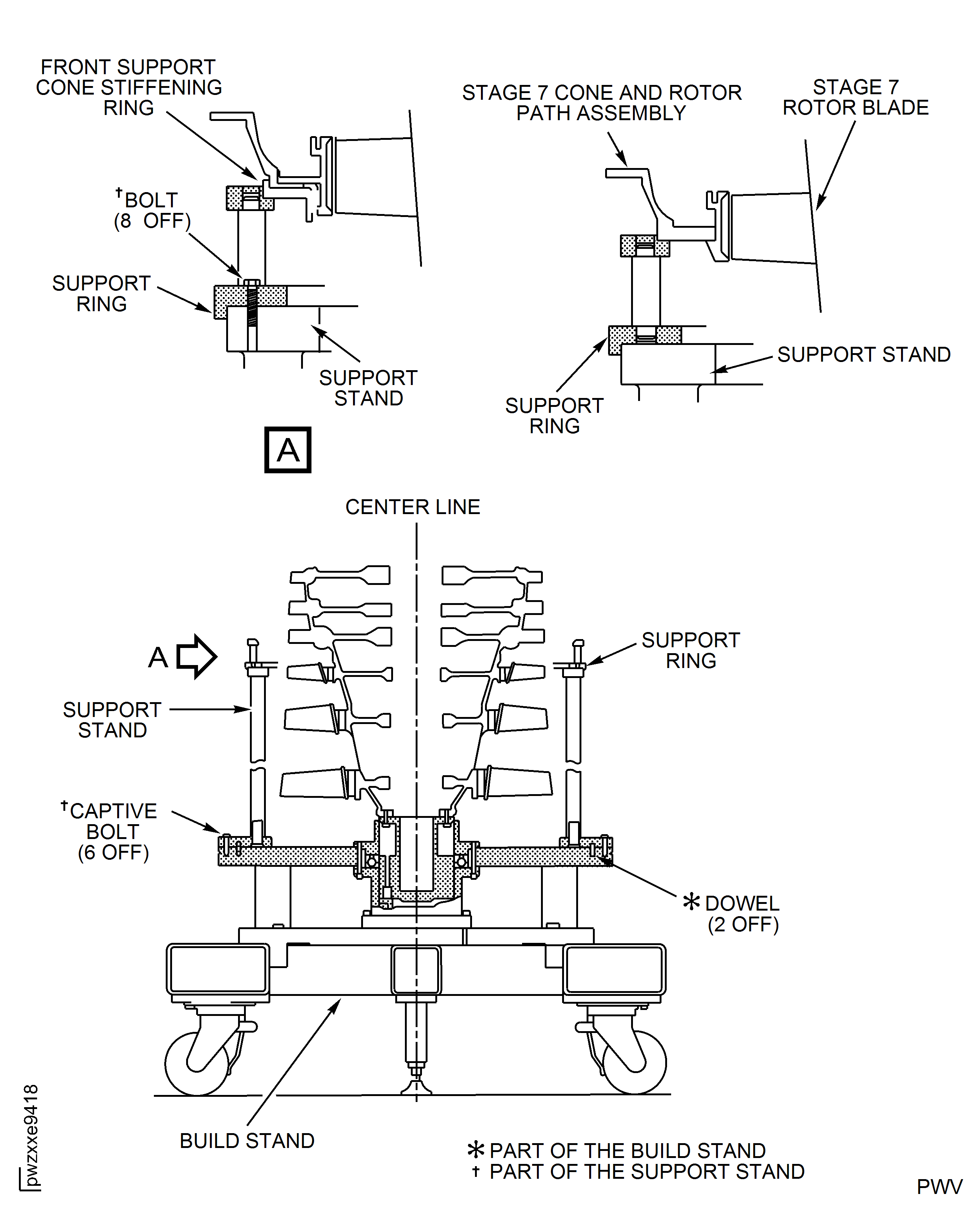 Prepare The Tools To Assemble The HP Compressor Assembly