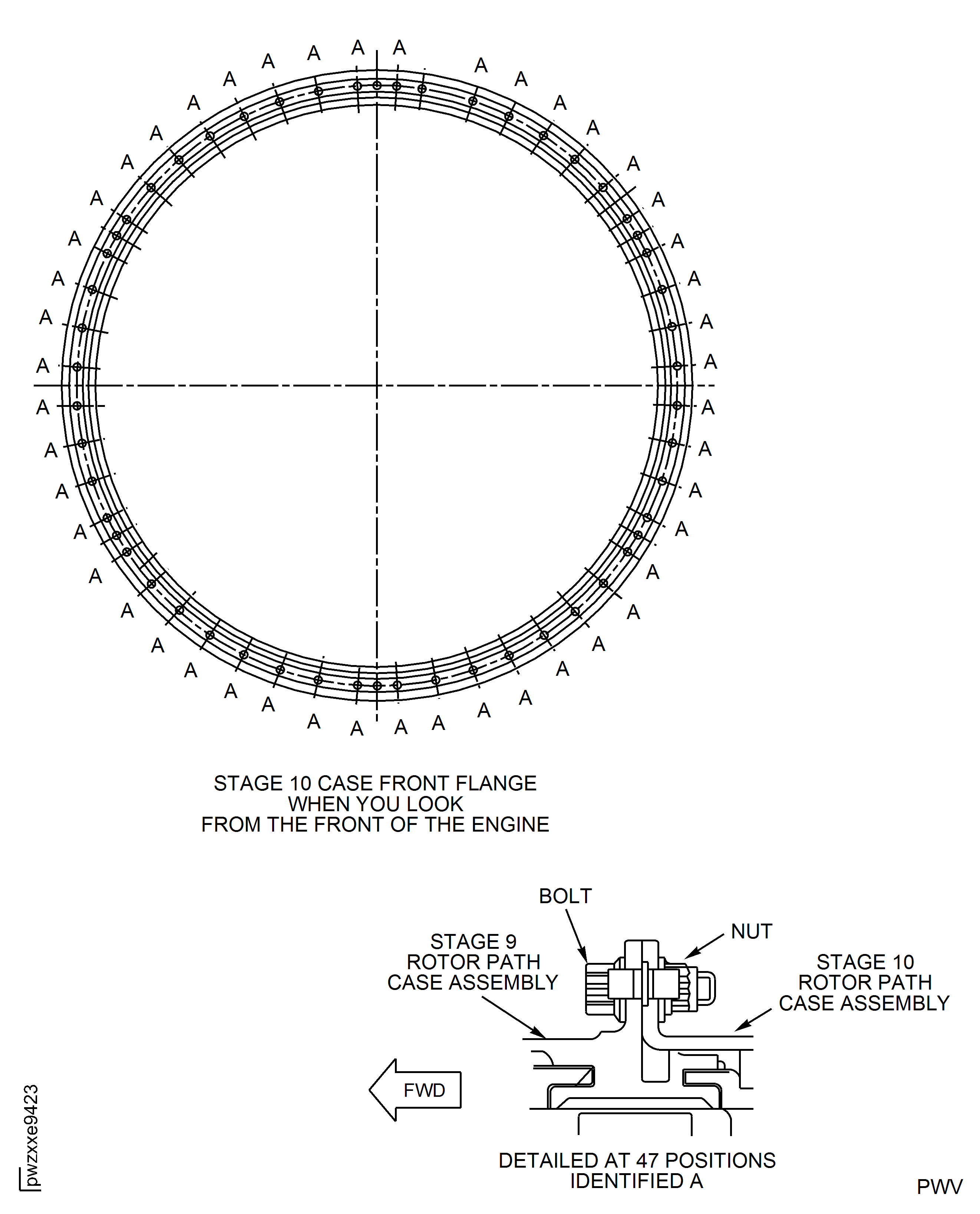 HPC Assembly - Assemble The HPC Cases And Vanes To The Rotor Assembly