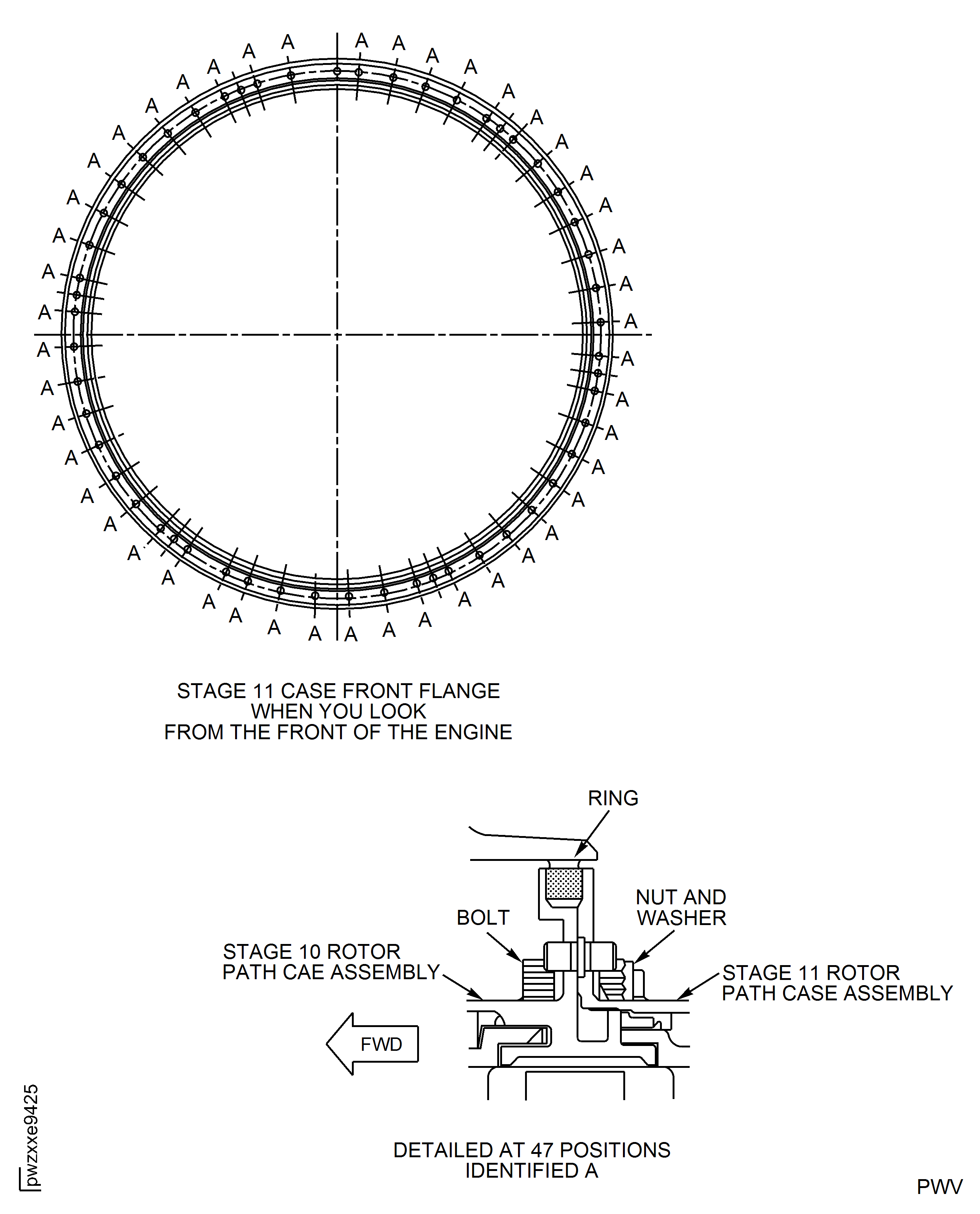HPC Assembly - Assemble The HPC Cases And Vanes To The Rotor Assembly