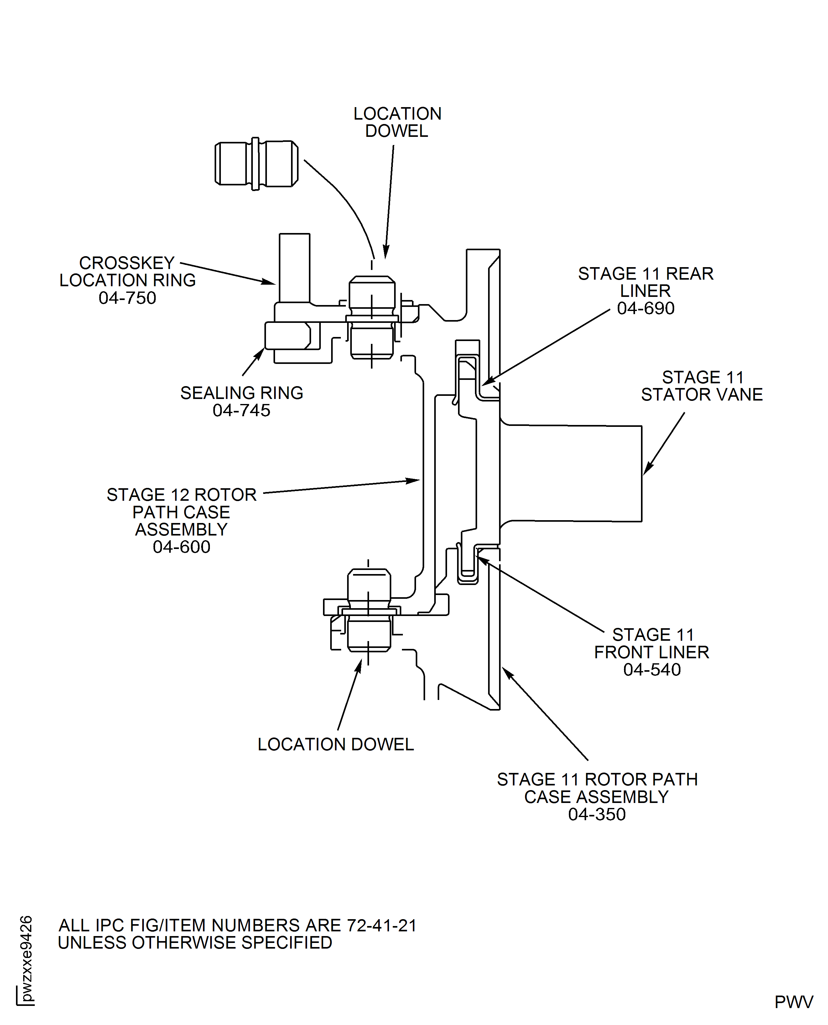 HPC Assembly - Assemble The HPC Cases And Vanes To The Rotor Assembly