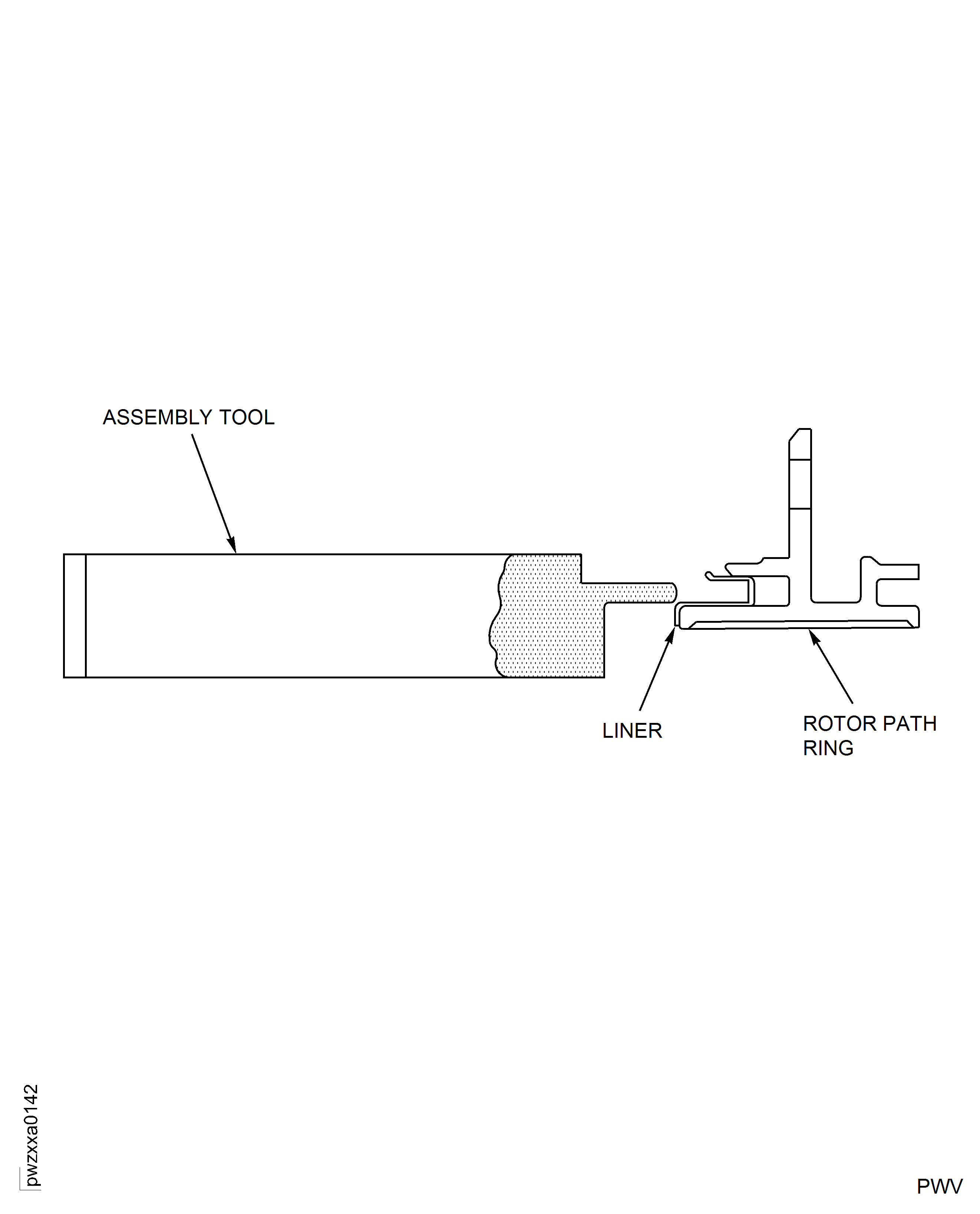 Install the Stage 8 Stator Vane Front and Rear Liners and the Stage 9 Stator Vane Liner