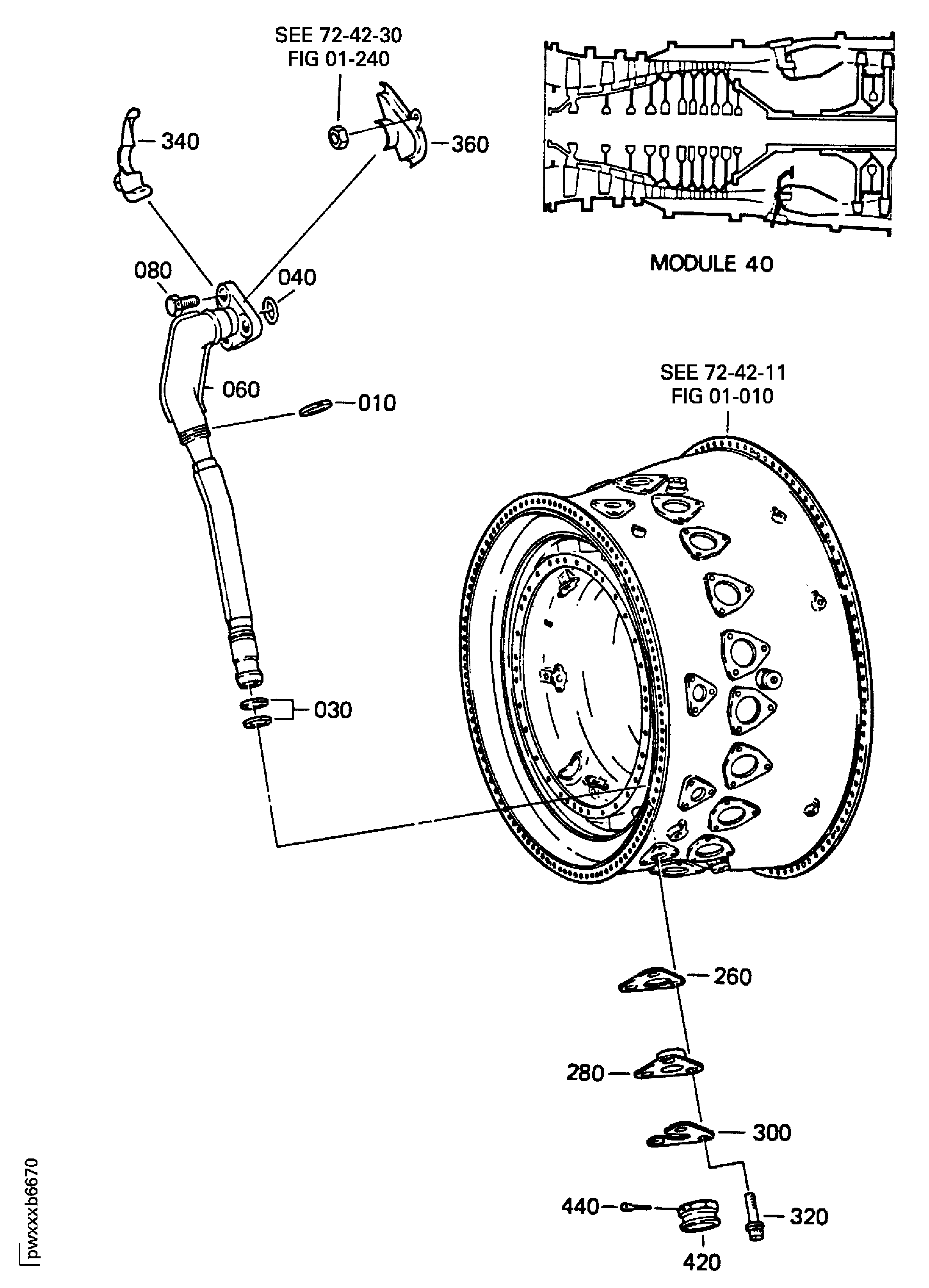 NO.4 BEARING COMPARTMENT TUBES