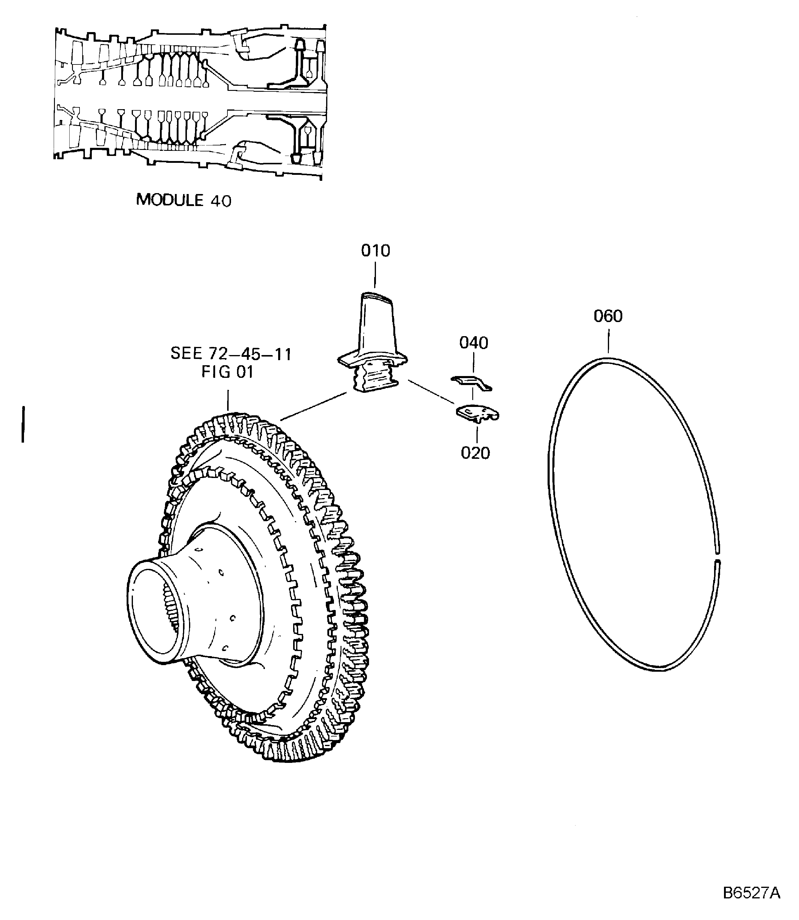 HPT Stage 1 Blade And Related Parts