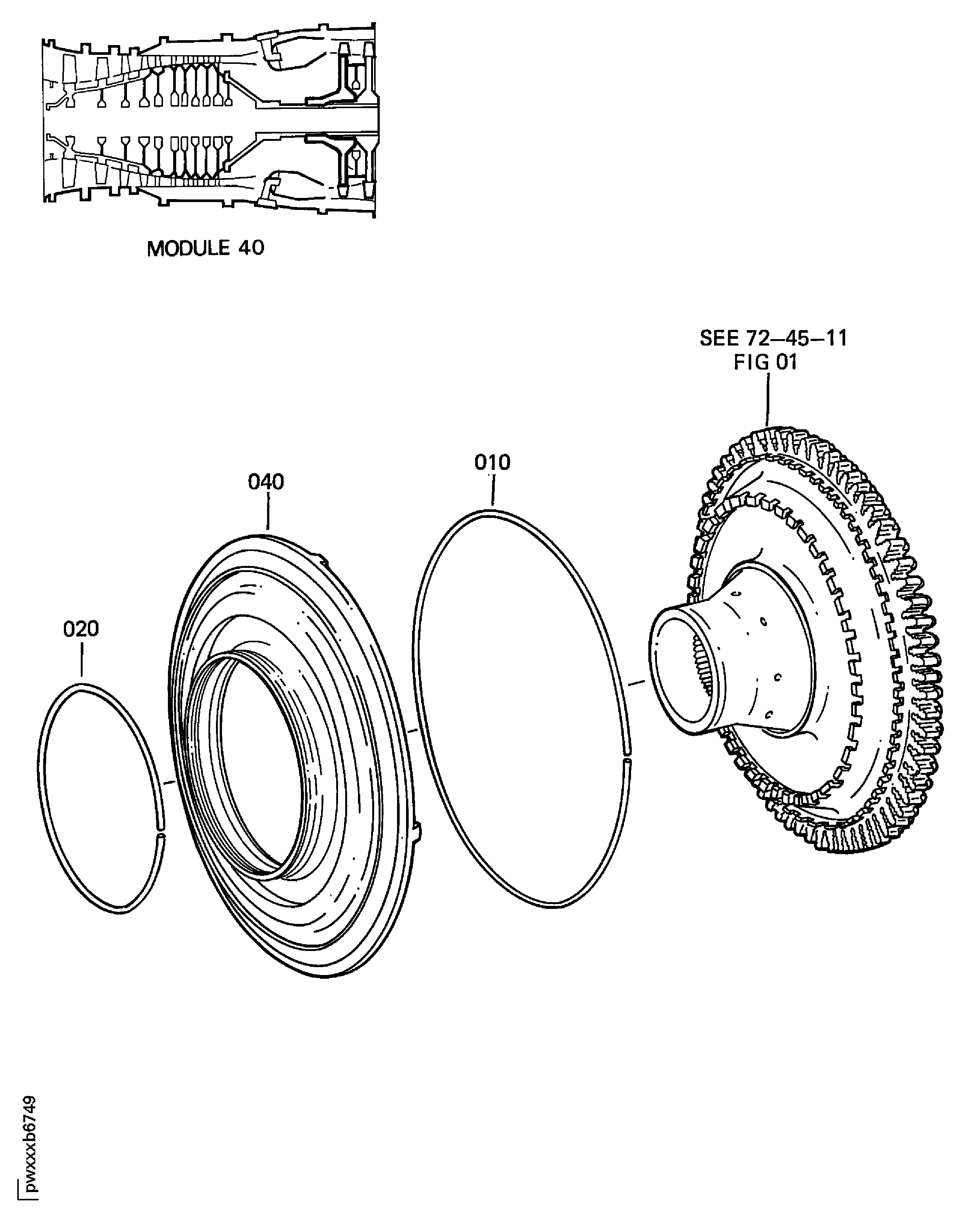 STAGE 1 HPT AIR SEAL (OUTER)