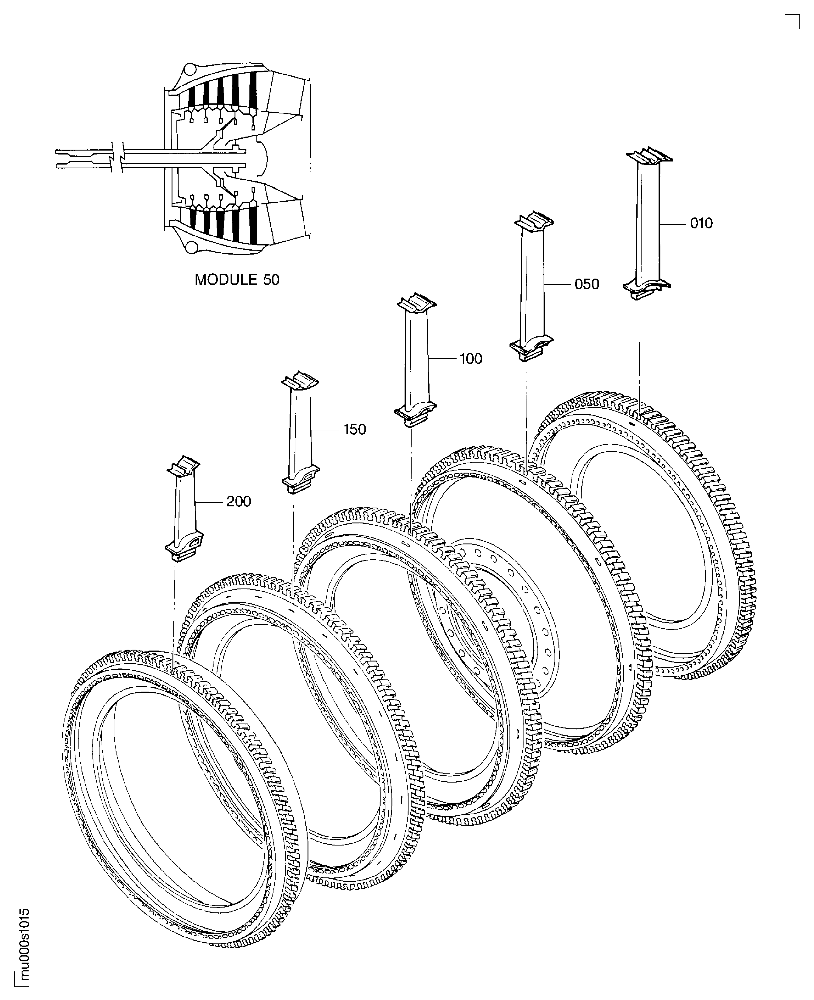 LPT Stage 3, 4, 5, 6, 7 Blades