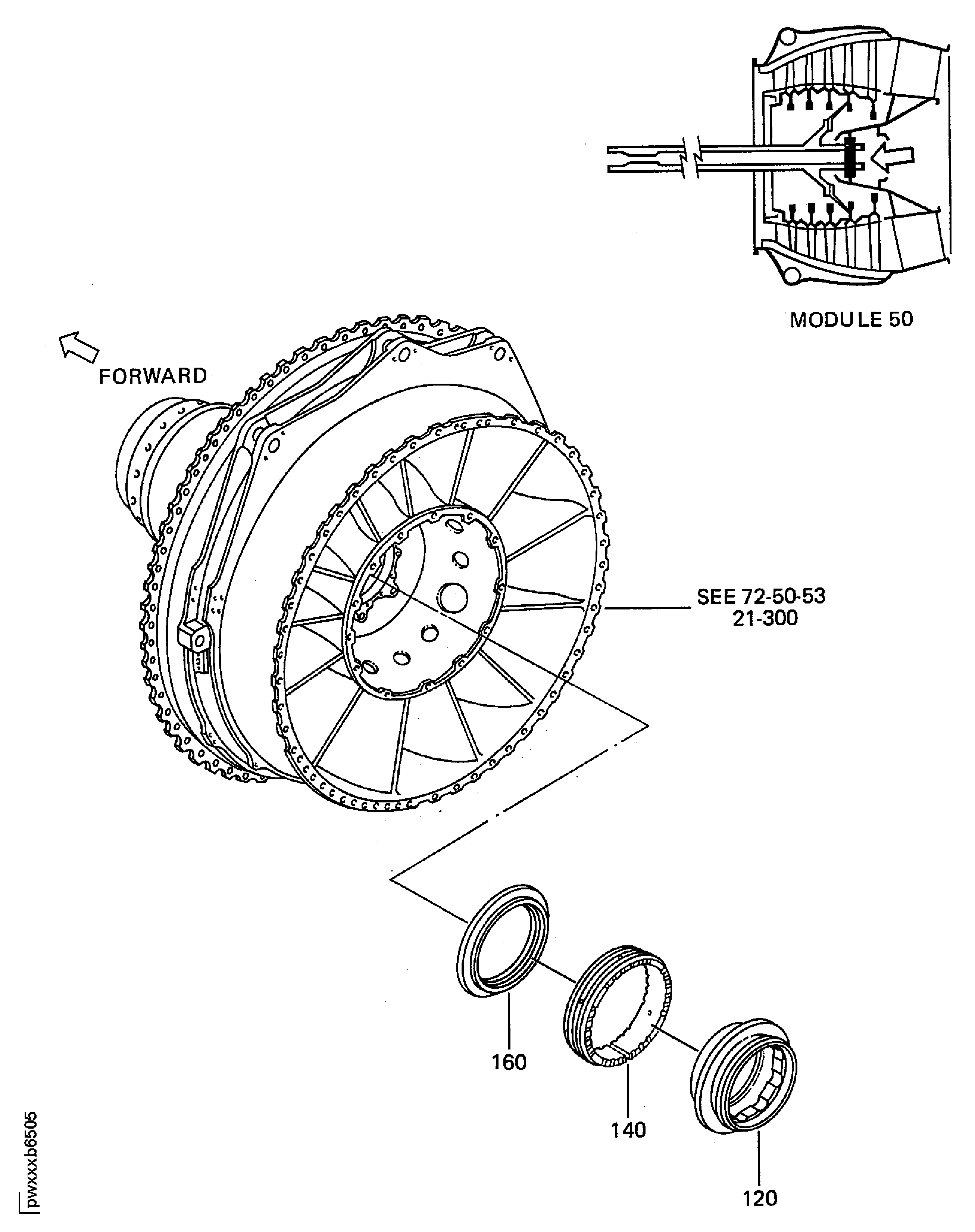 ENGINE-NO.5 BEARING ASSEMBLY AND SEAL