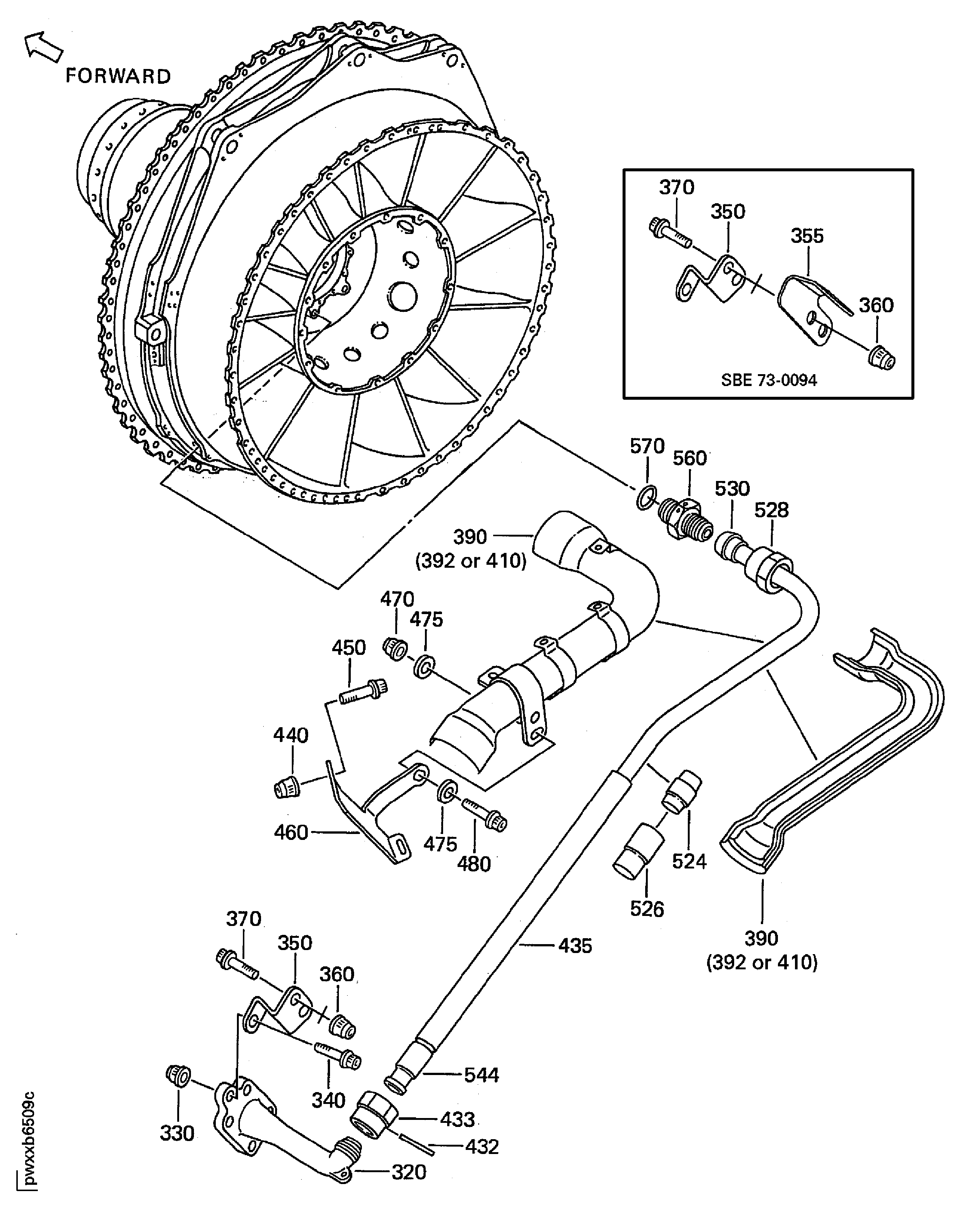Turbine Exhaust Case (TEC) Assembly And Related Parts