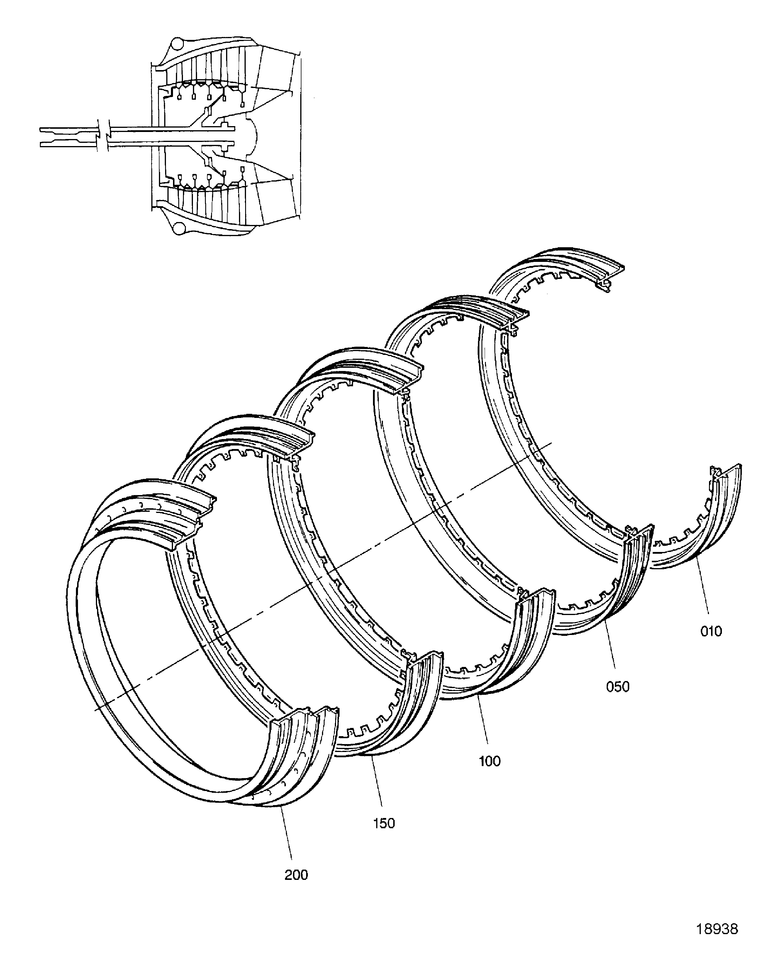 LPT Stage 3, 4, 5, 6, 7 Rotating Air Seals