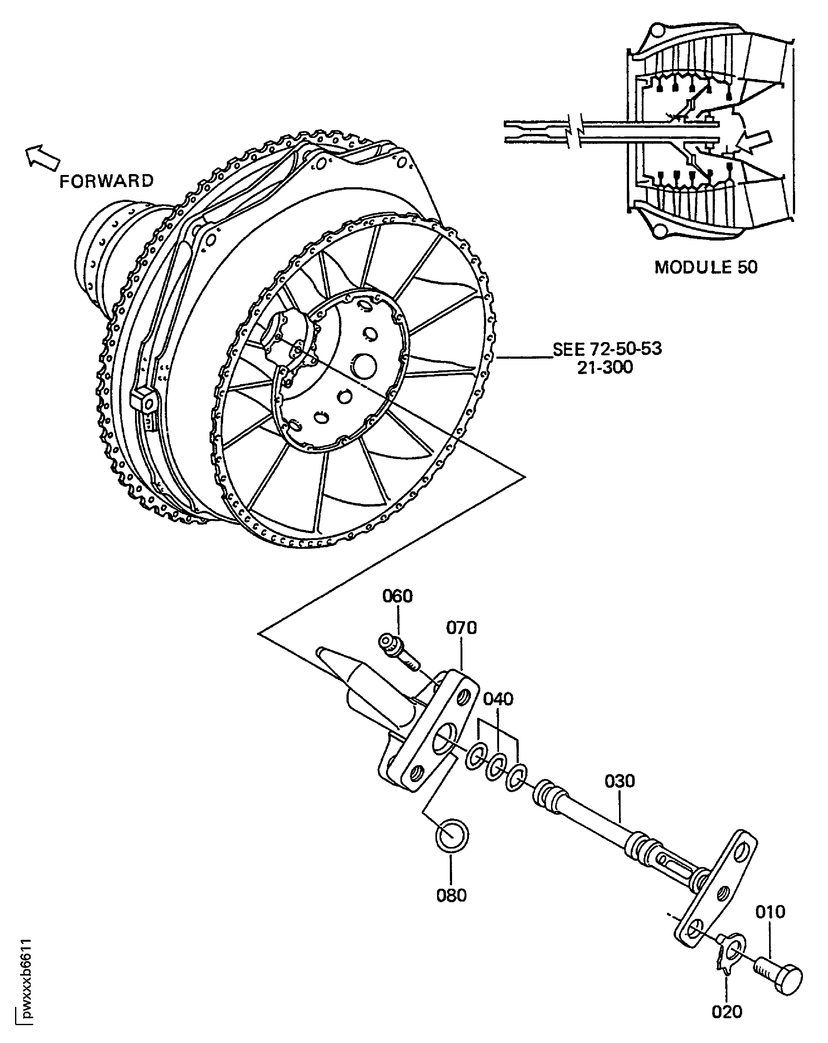 NO.5 BEARING OIL JET AND FILTER