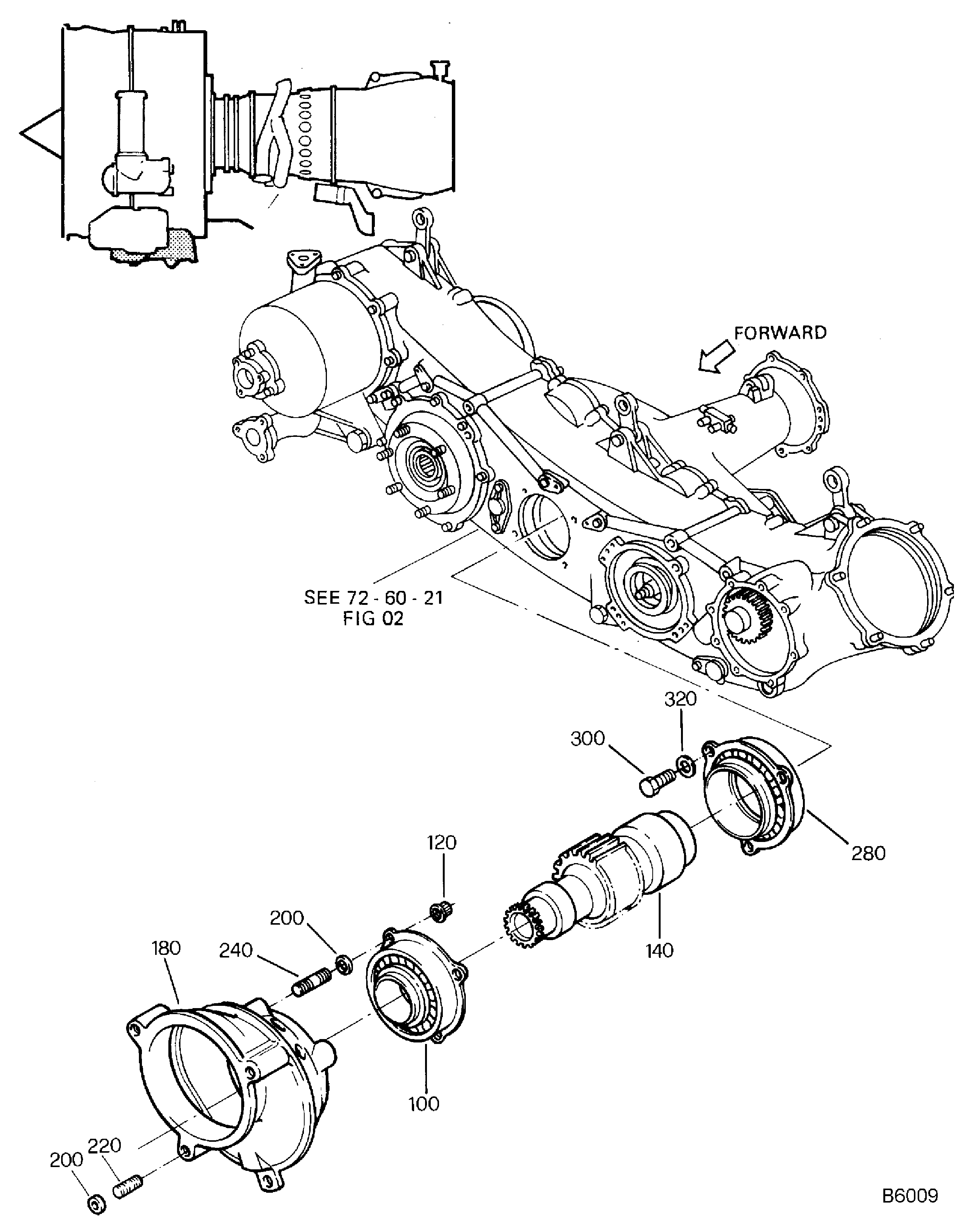 Extension Layshaft Gear And Bearing Assembly