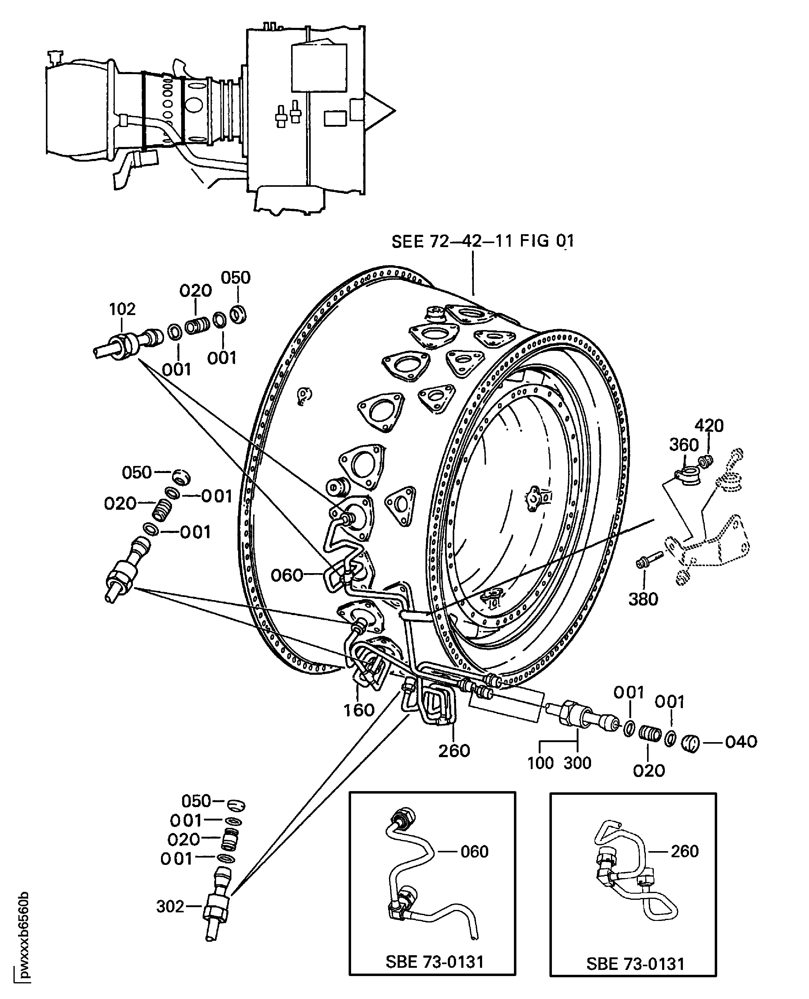 Fuel Nozzle Supply Fuel Manifolds