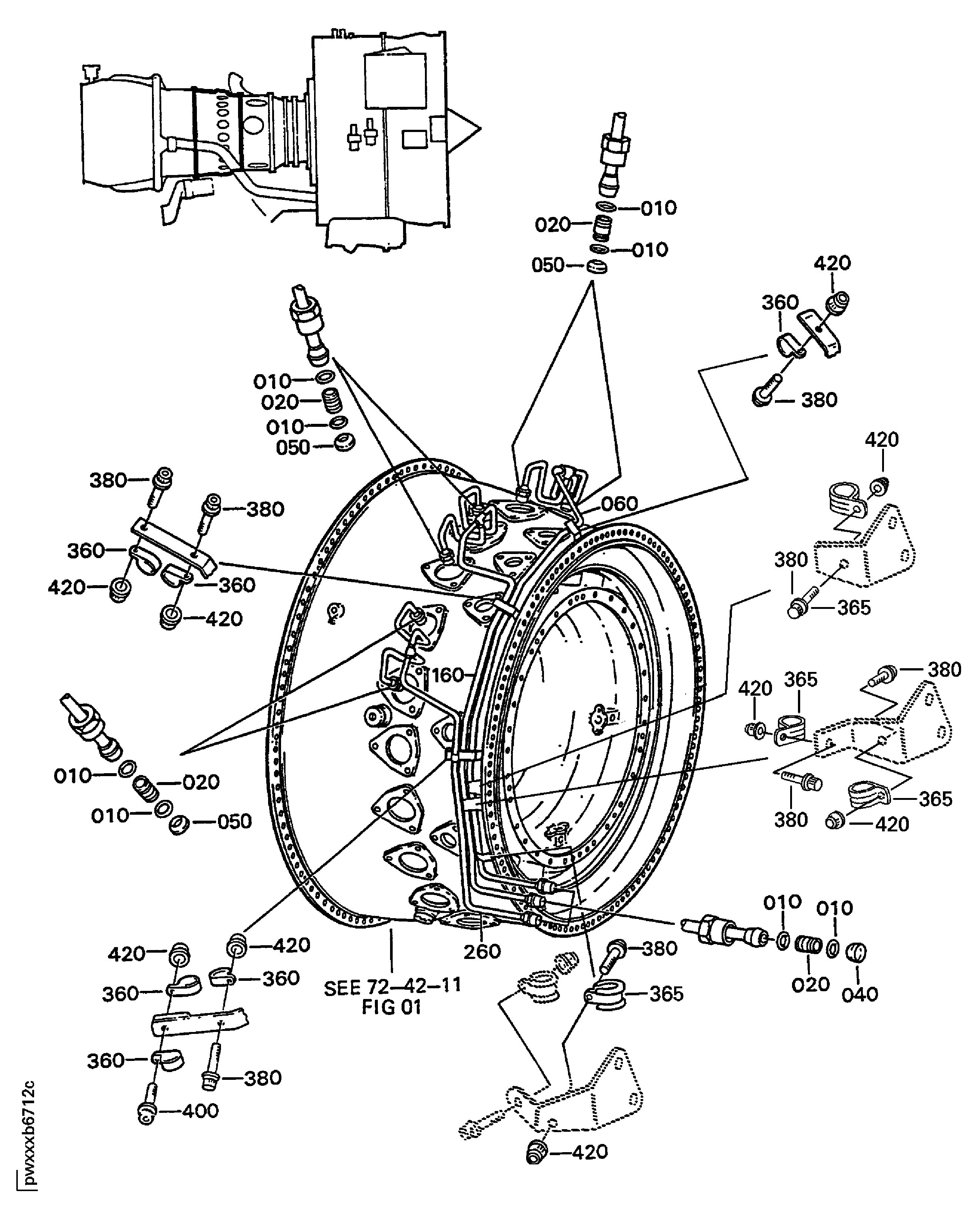 Fuel Nozzle Supply Fuel Manifolds