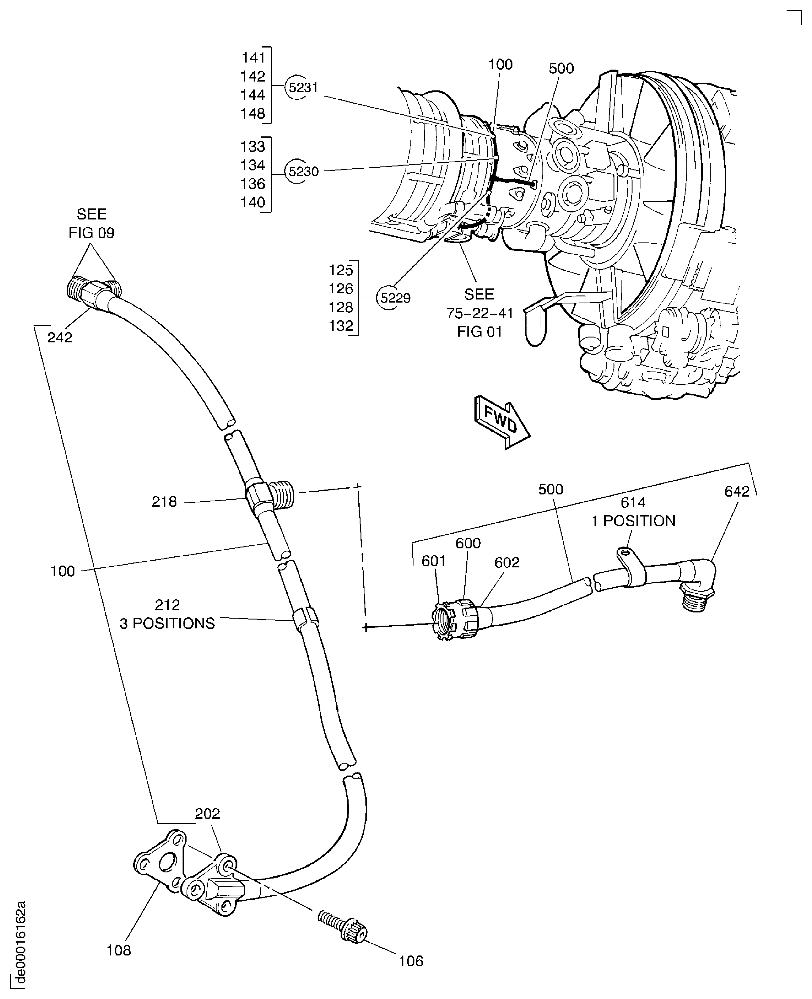 Bearing Compartment Cooling And Sealing Air Tubes