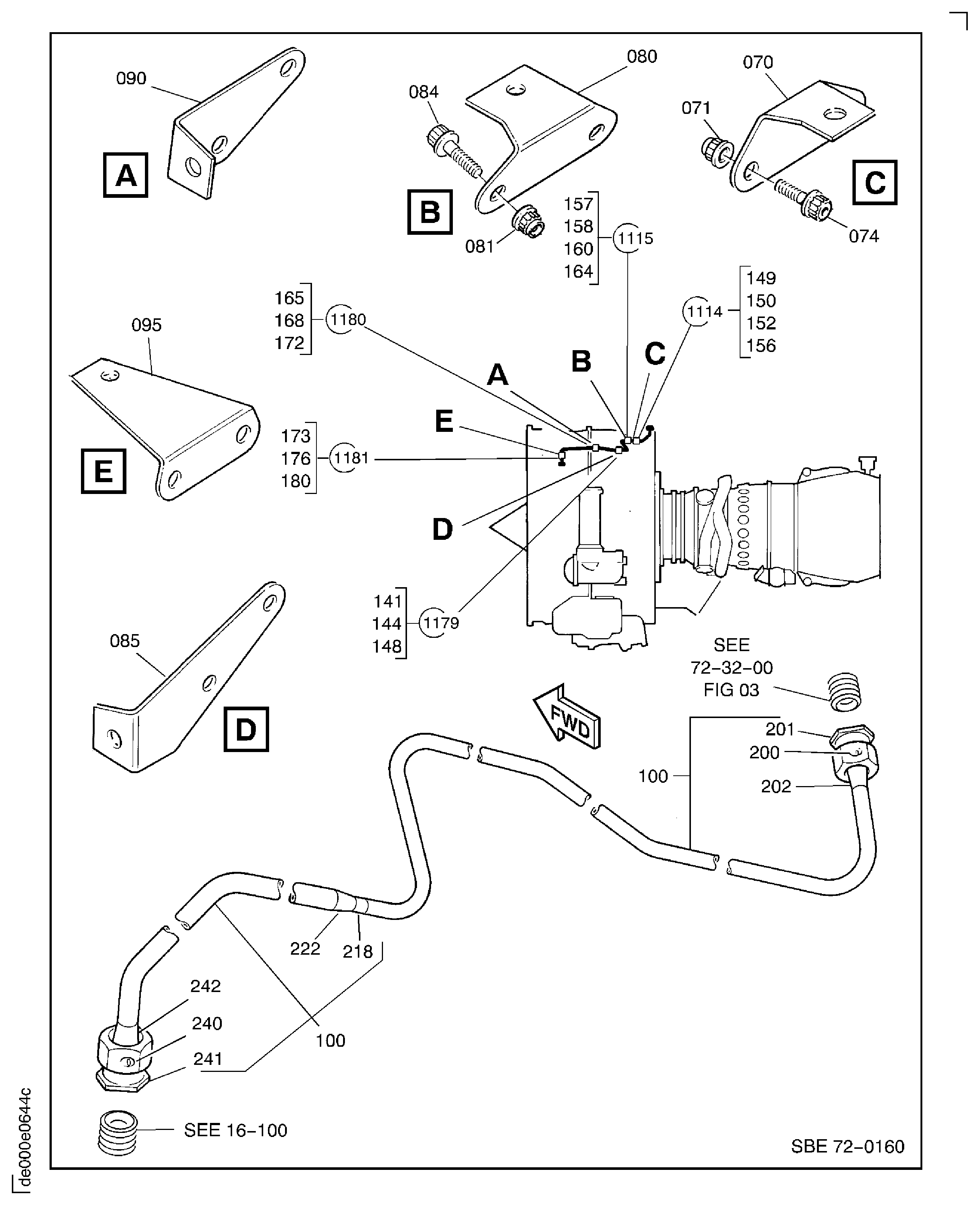 Bearing Compartment Cooling And Sealing Air Tubes