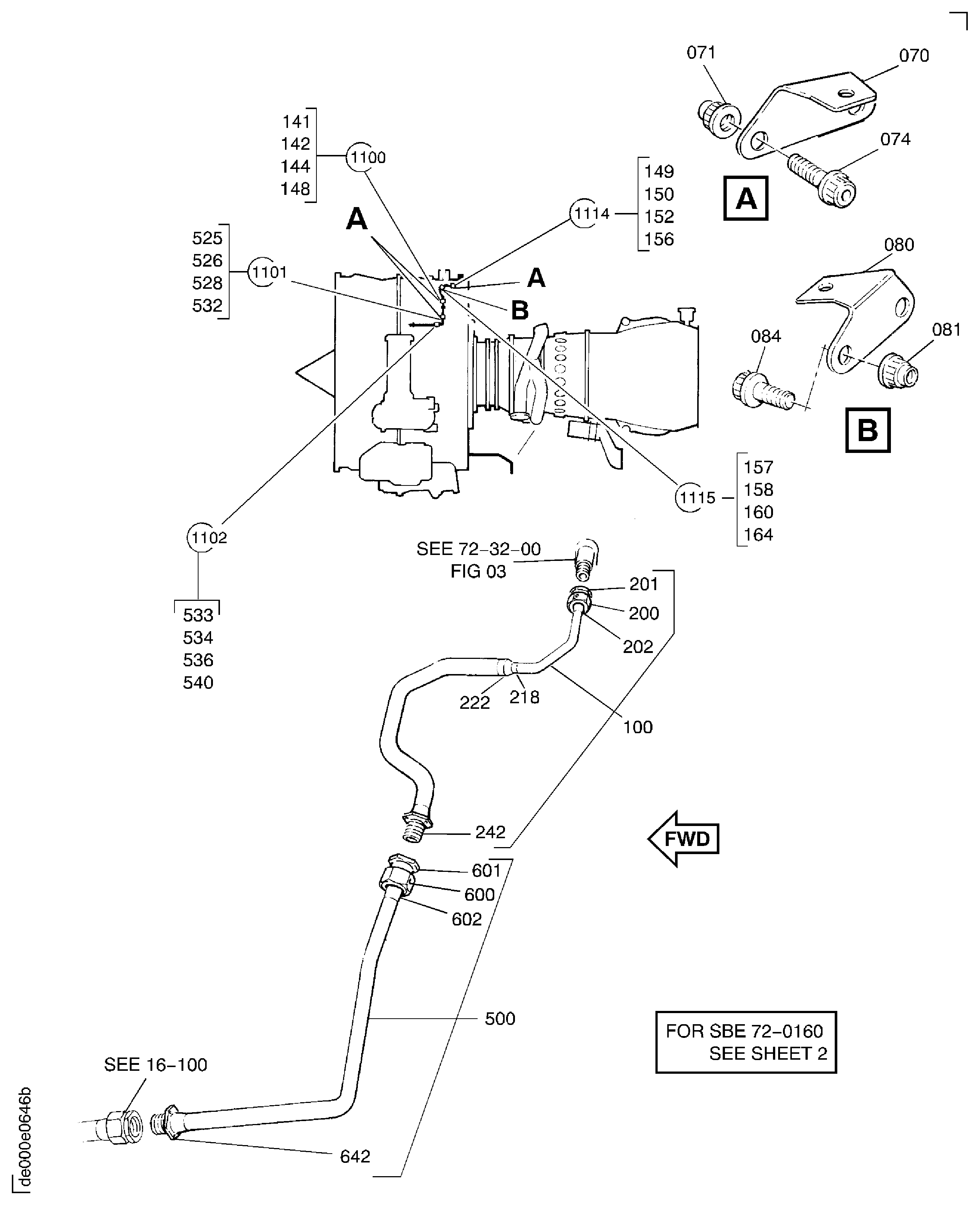 Bearing Compartment Cooling And Sealing Air Tubes