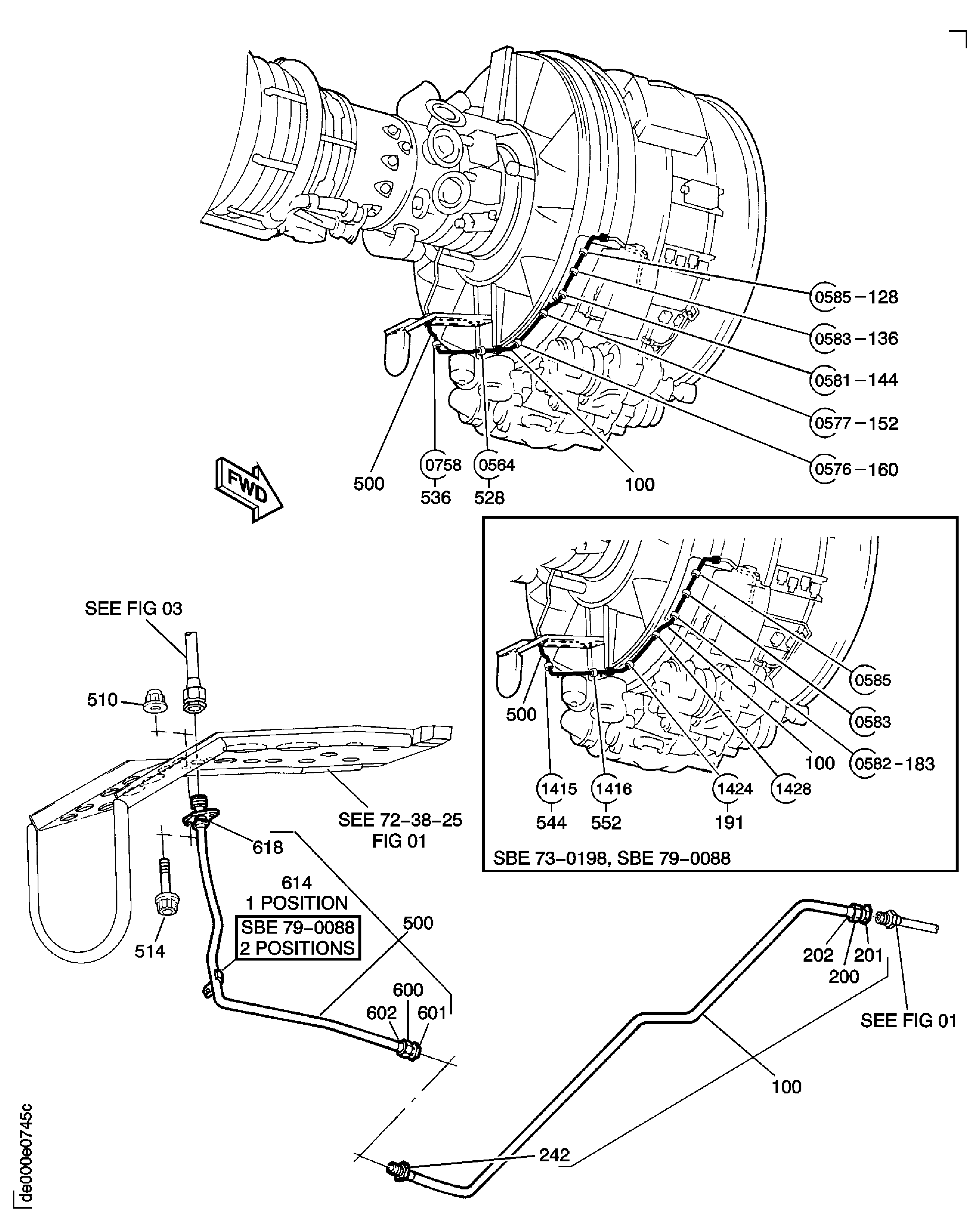 TURBINE COOLING CONTROLLED AIR TUBES