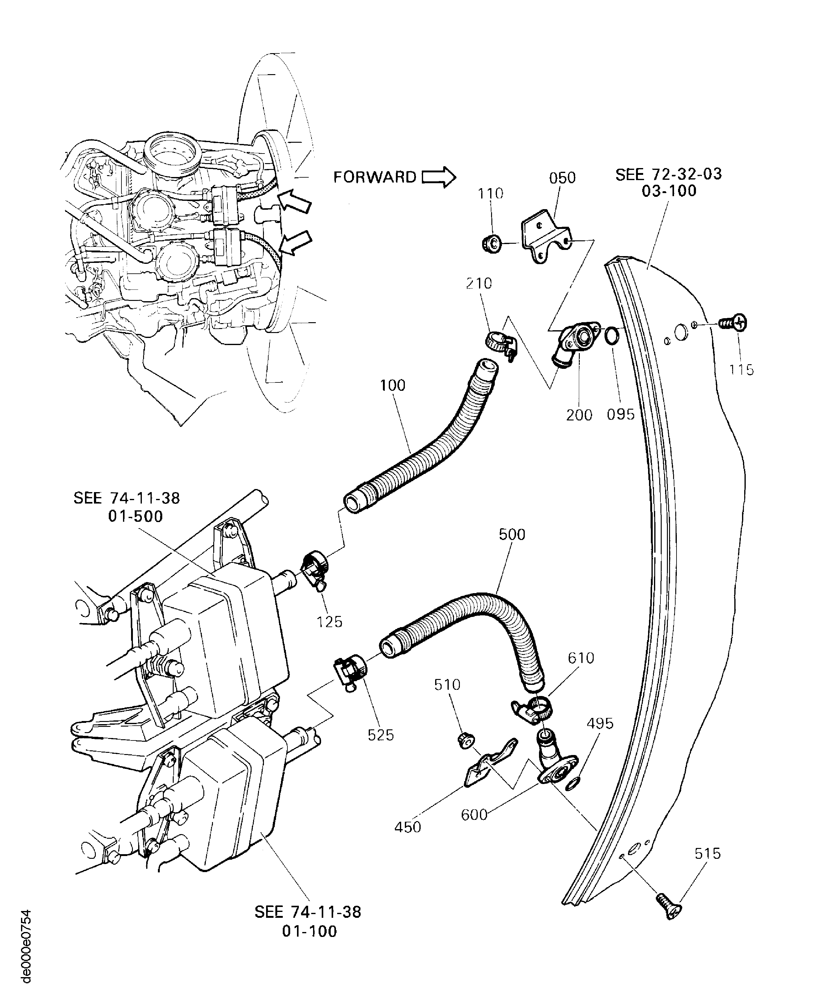 Igntion Exciter Cooling Air Tubes And Hoses