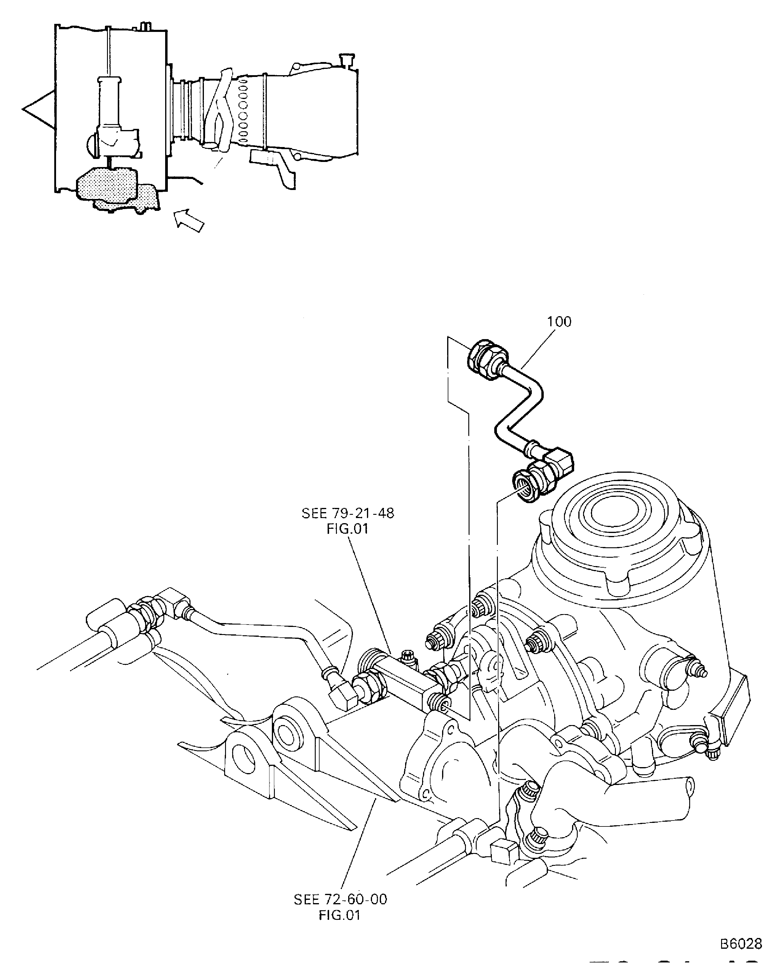 PRESSURE OIL TUBES GEARBOX