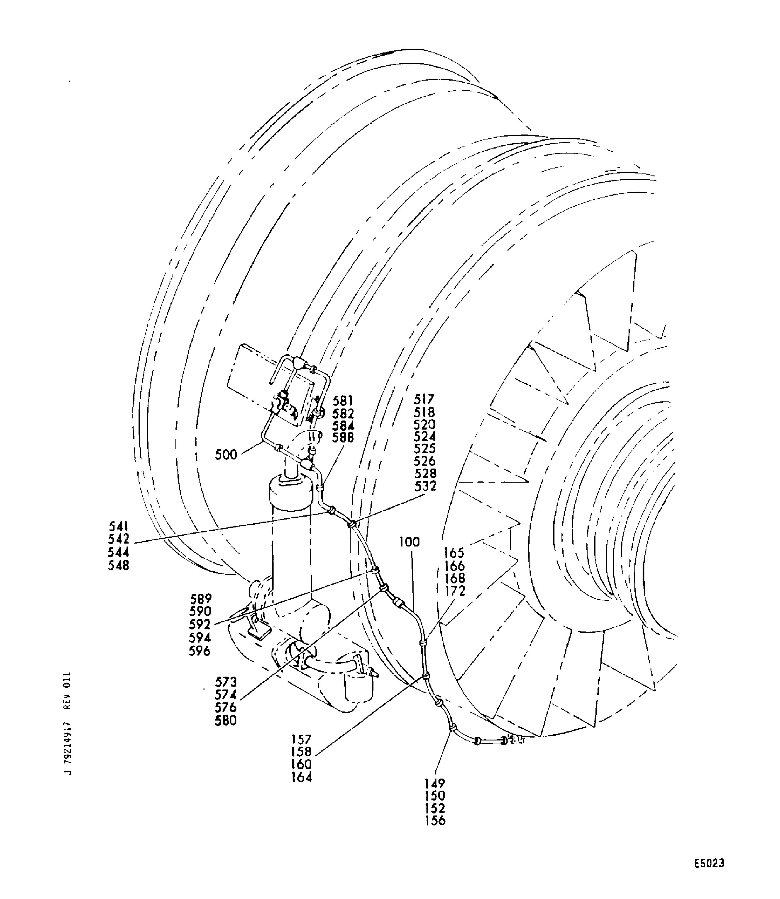OIL-PRESSURE OIL TUBES-ENGINE