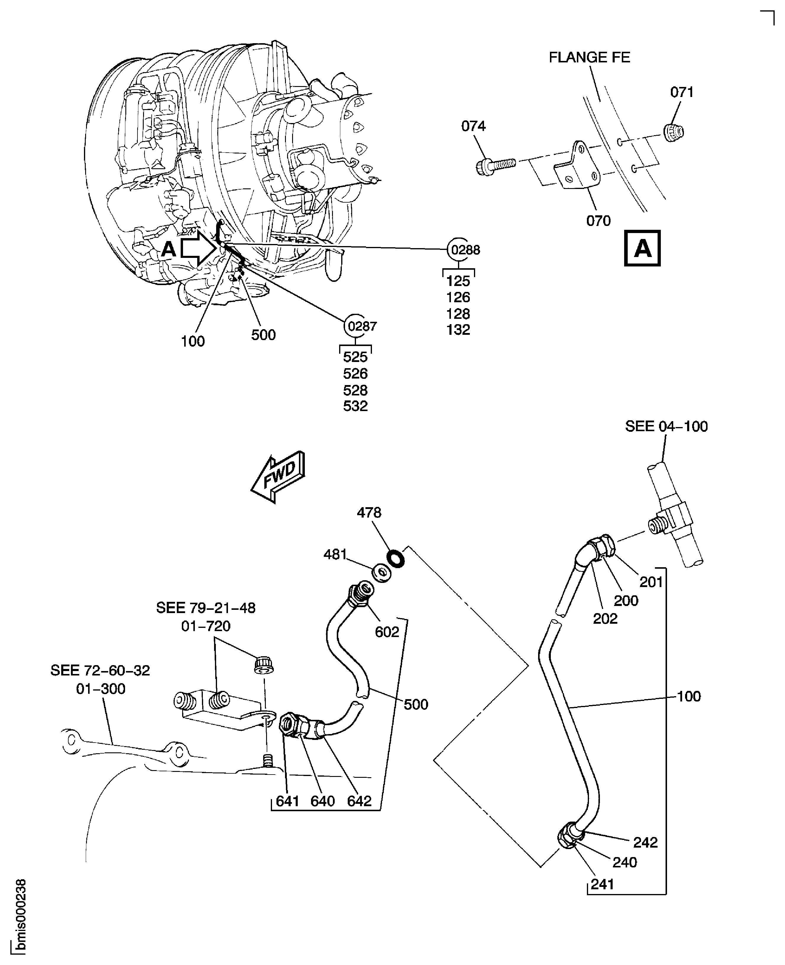 Engine Pressure Oil Tubes