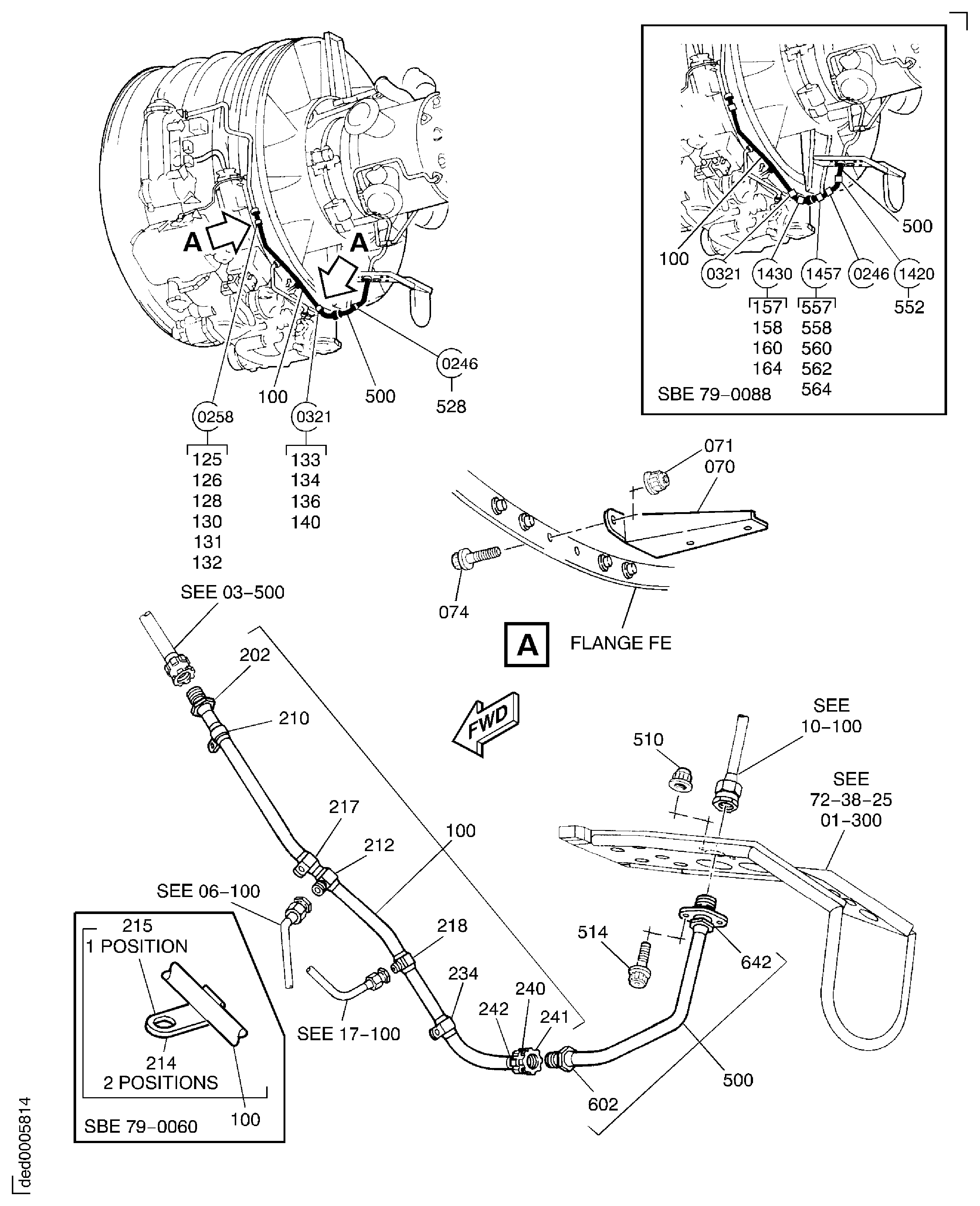 Engine Pressure Oil Tubes