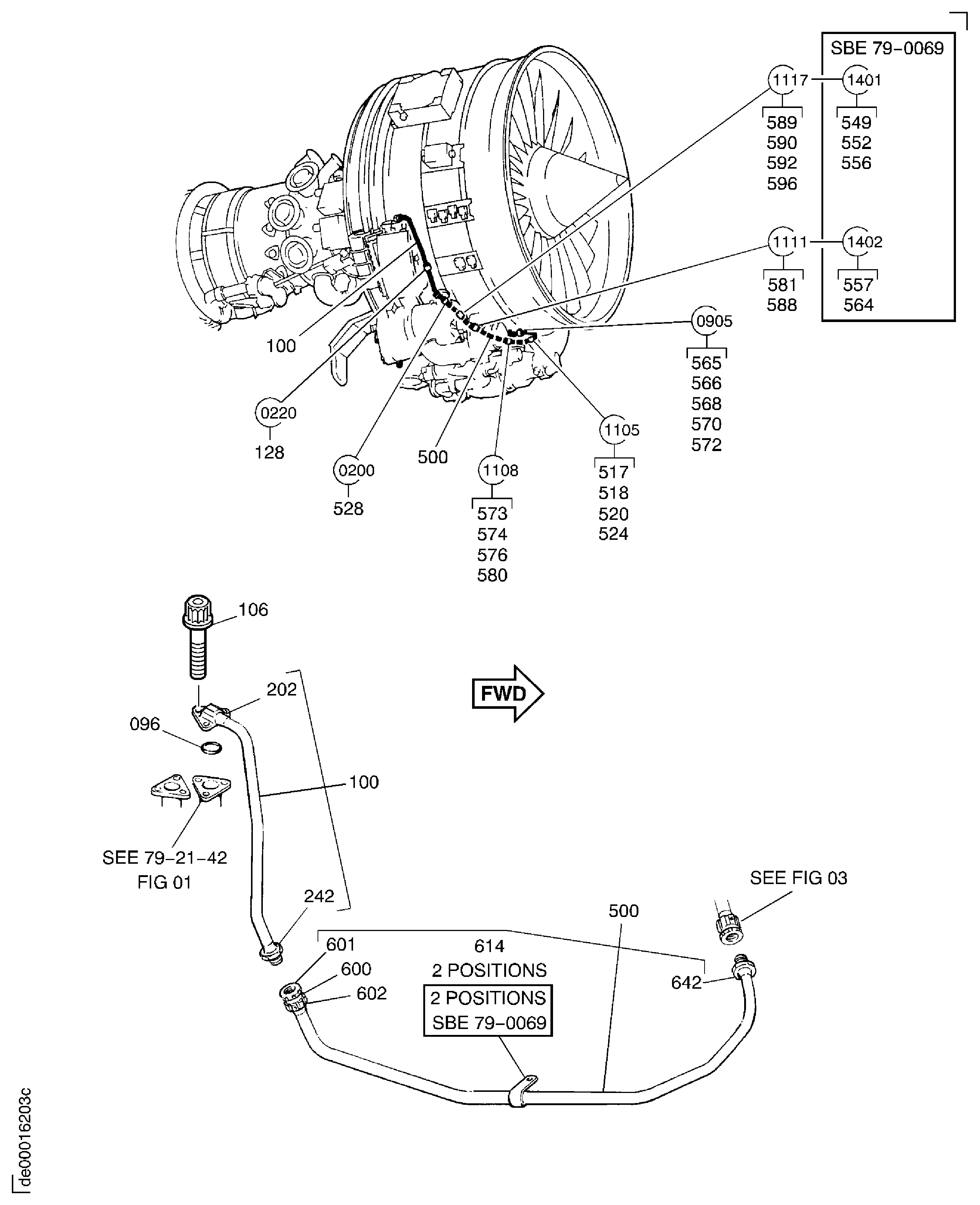 PRESSURE OIL TUBES ENGINE