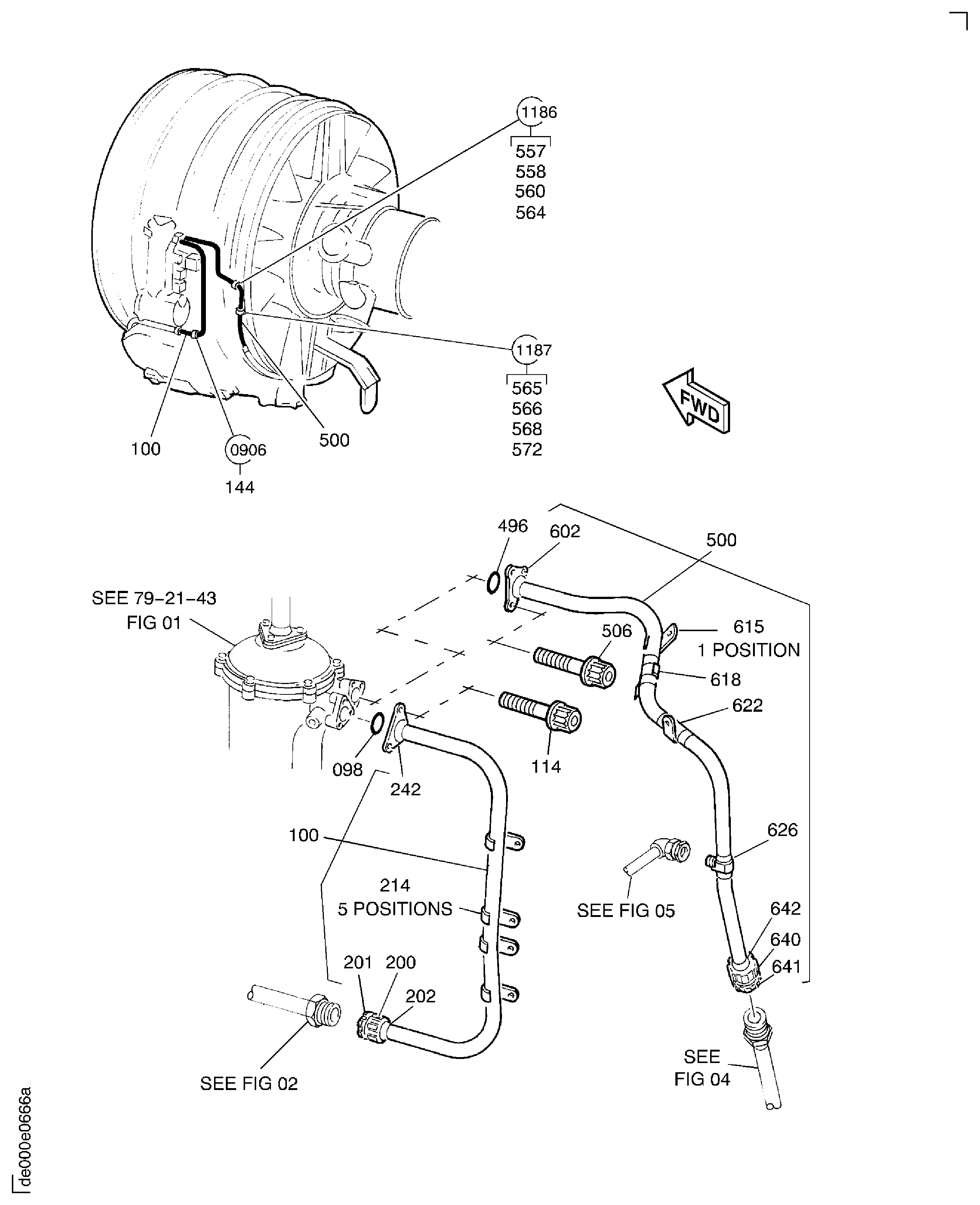 PRESSURE OIL TUBES ENGINE