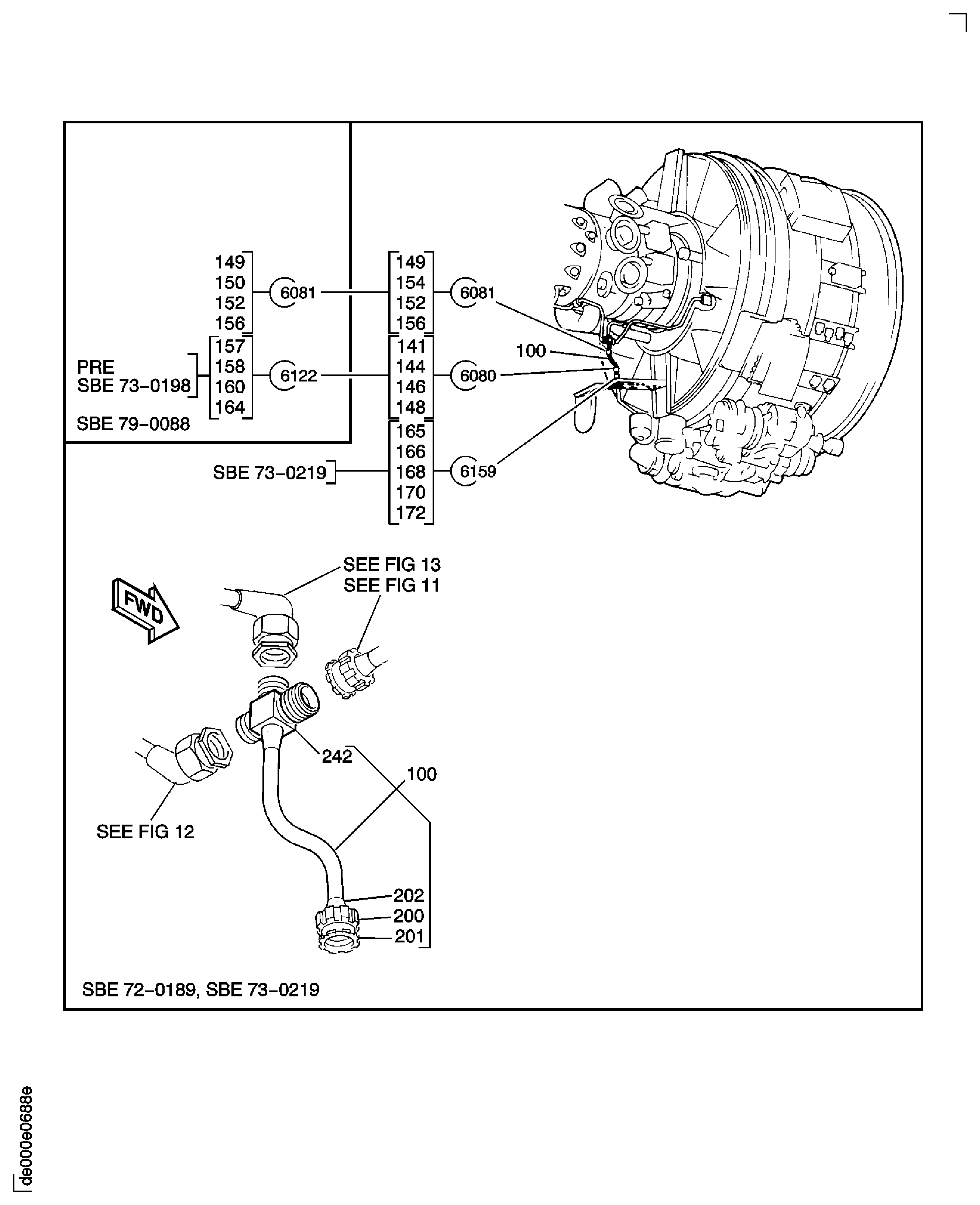 Engine Pressure Oil Tubes