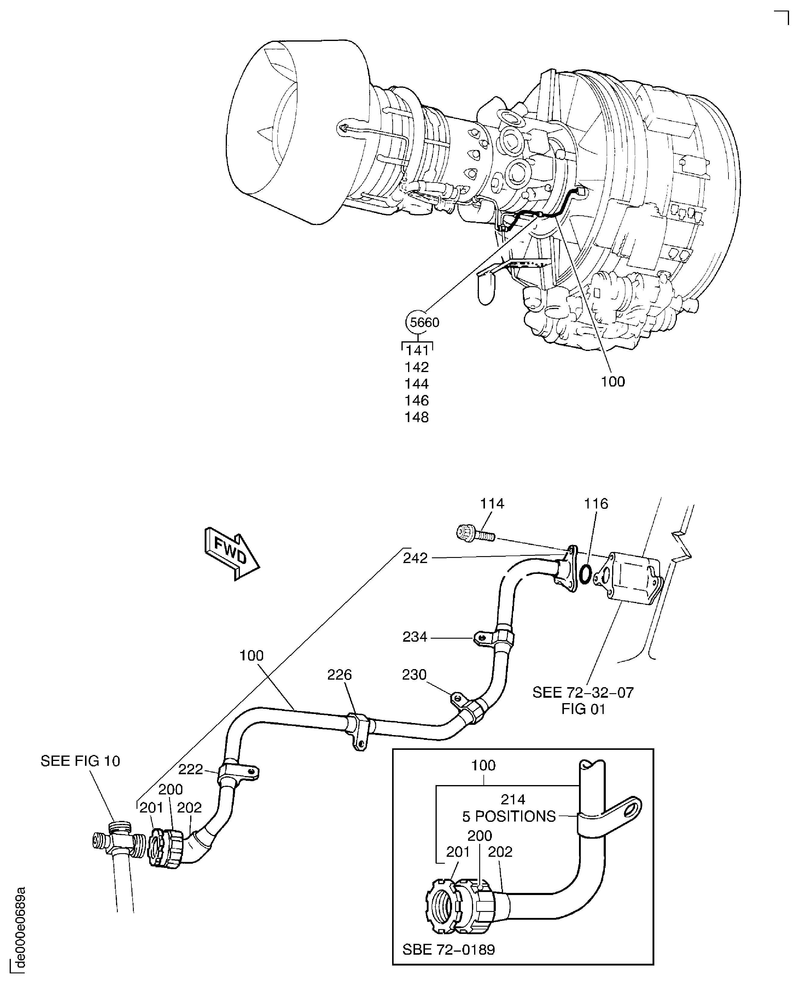 Engine Pressure Oil Tubes