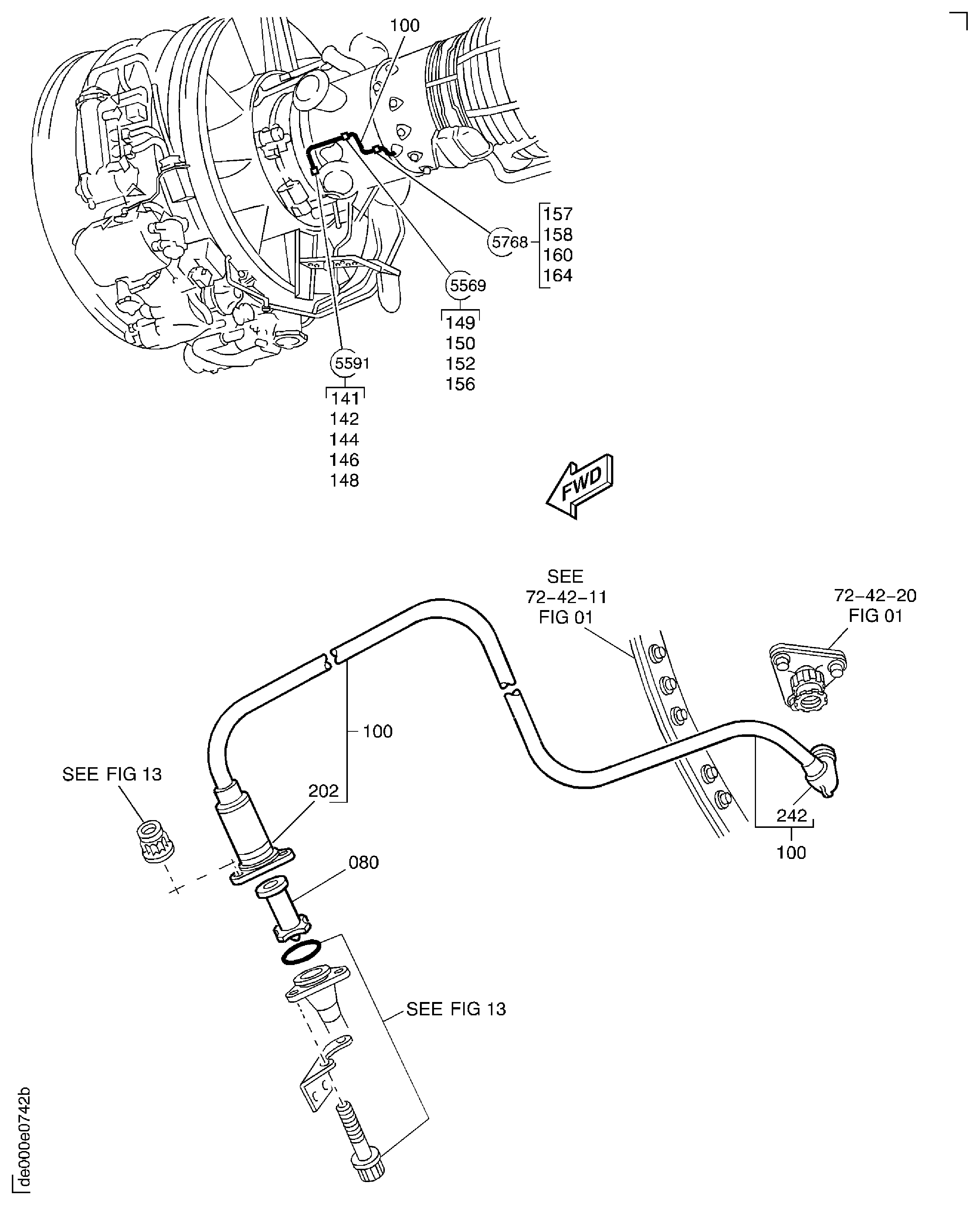 PRESSURE OIL TUBES ENGINE